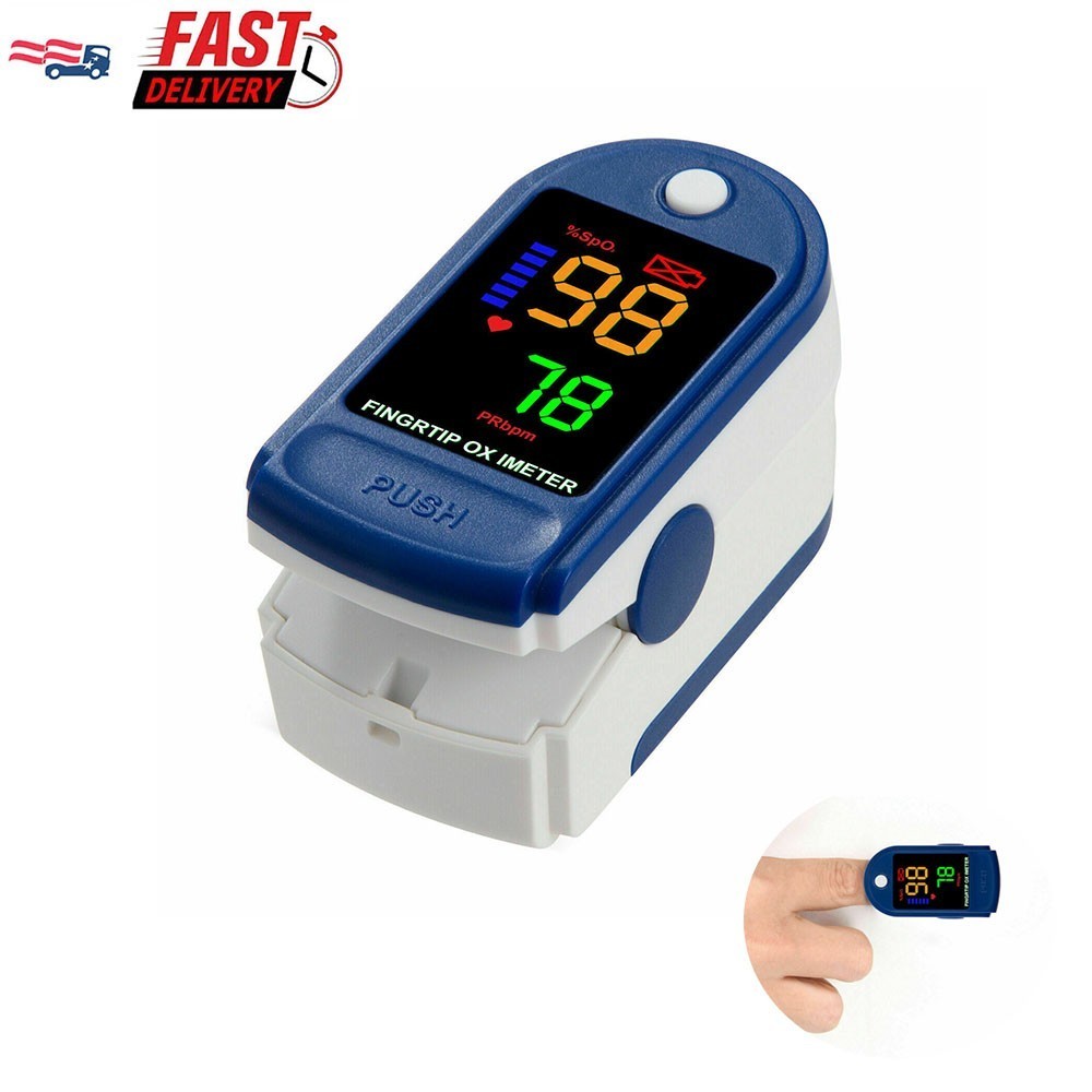 Finger Tip Pulse Oximeter Meter SpO2 Oxygen Saturation rate Heart Blood Monitor