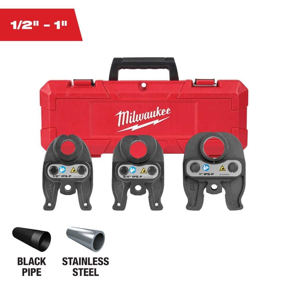 Milwaukee M18 1/2 in.-1 in. Black Iron Press Tool Jaw Kit