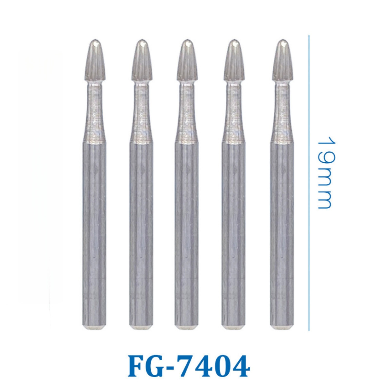 Dental Carbide Burs Trimming Finishing Polishing Egg Football RA 7408 Low