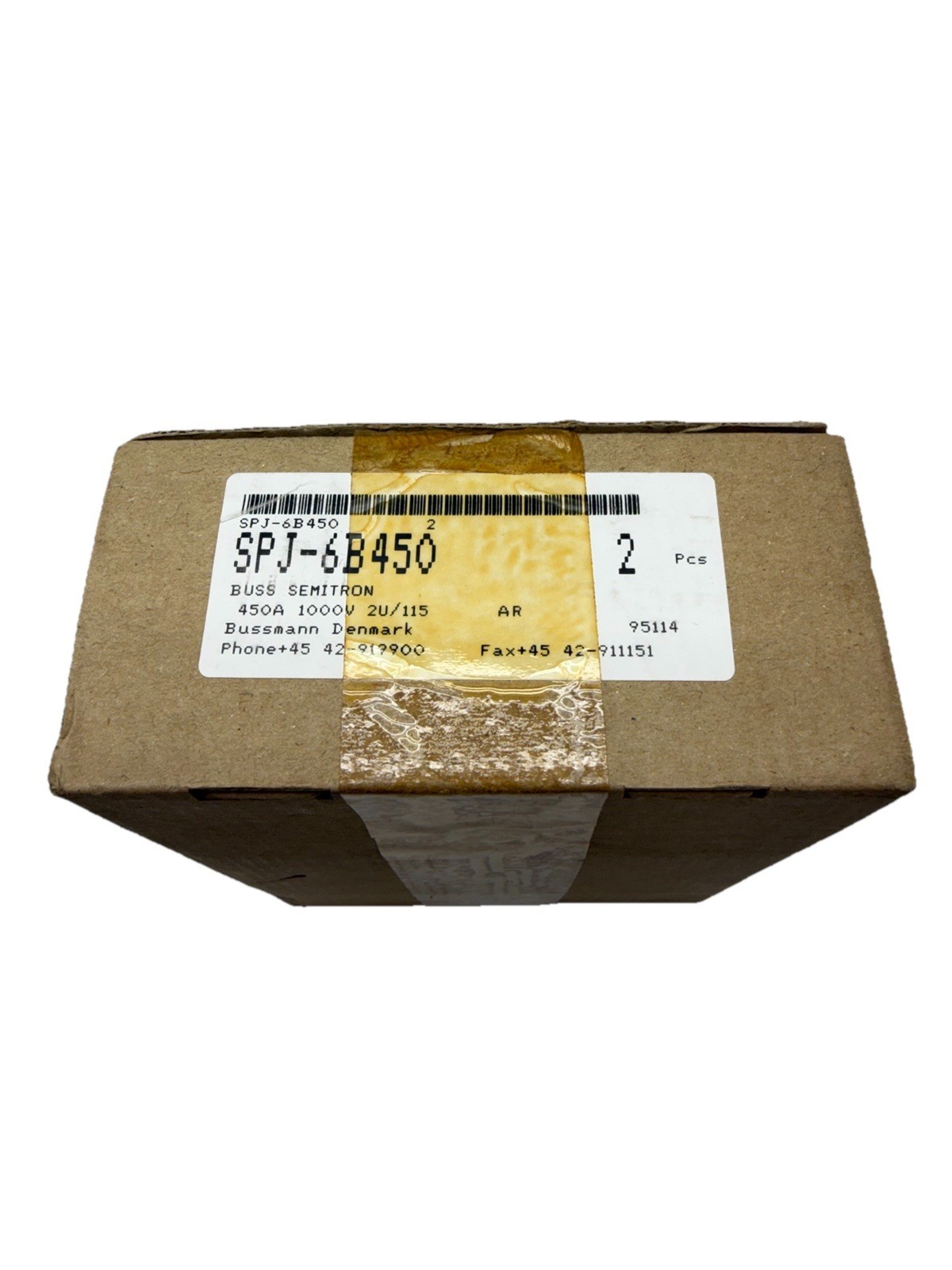SET OF 2 BRAND NEW- Bussmann BUSS SEMITRON SPJ-6B450 450A 1000V Fuses