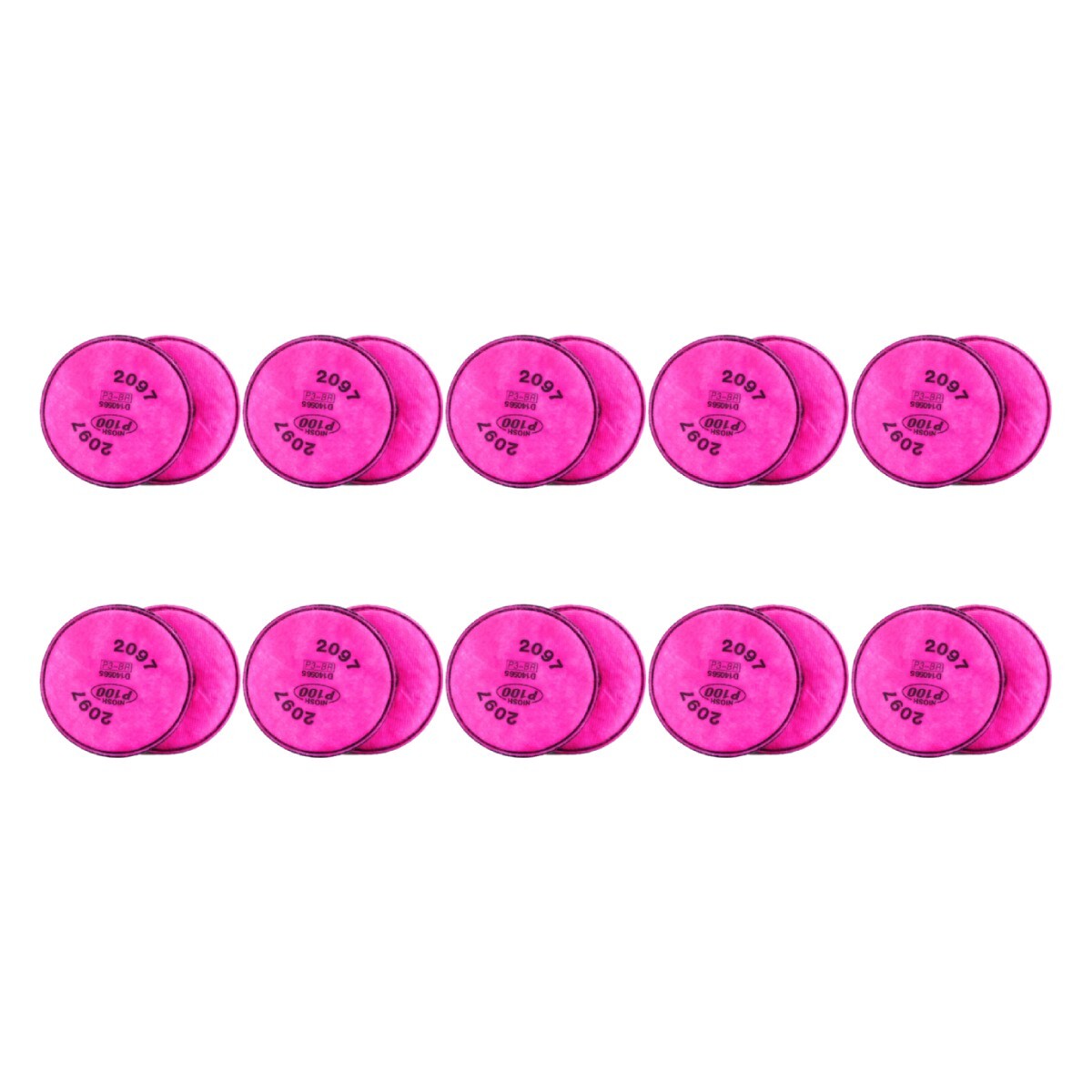 20pcs (10Pairs) 2097 Filters Replacement for 3M 6200 6800 6900 7501 7502 7503
