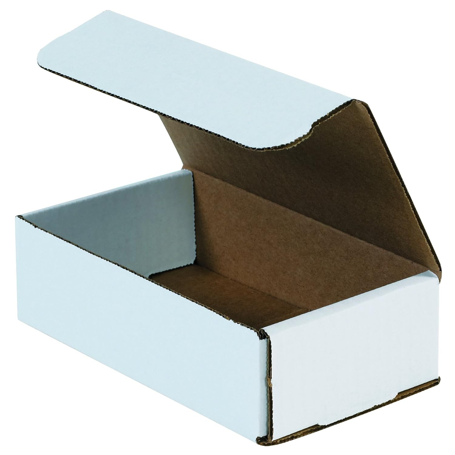 50 8″ x 6″ x 2″ White Corrugated Mailers Die Cut Tuck Flap Boxes Free Shipping