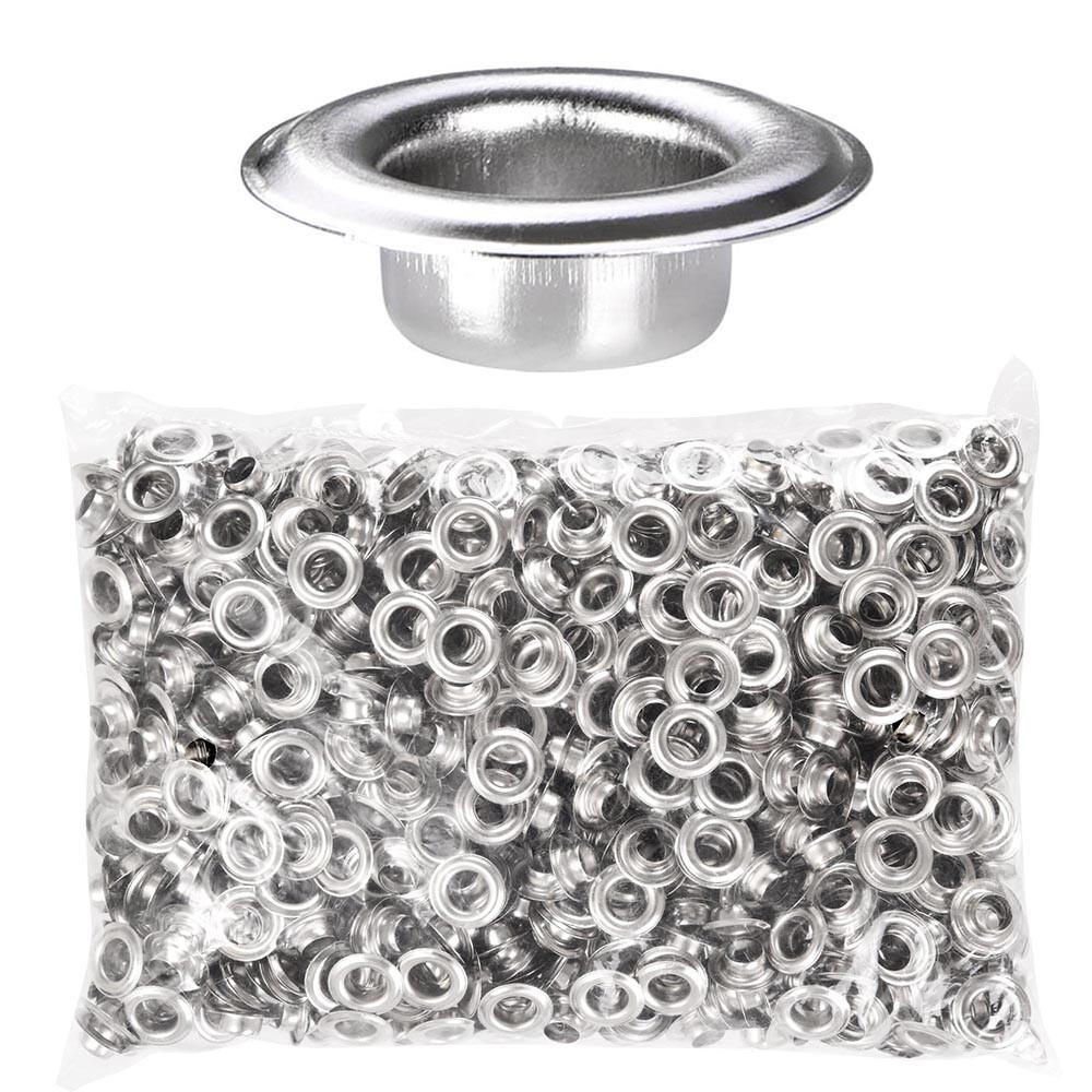 1000pcs 3/8” Size 2 Grommets Kit Leather Bags Signs Poster Eyelet