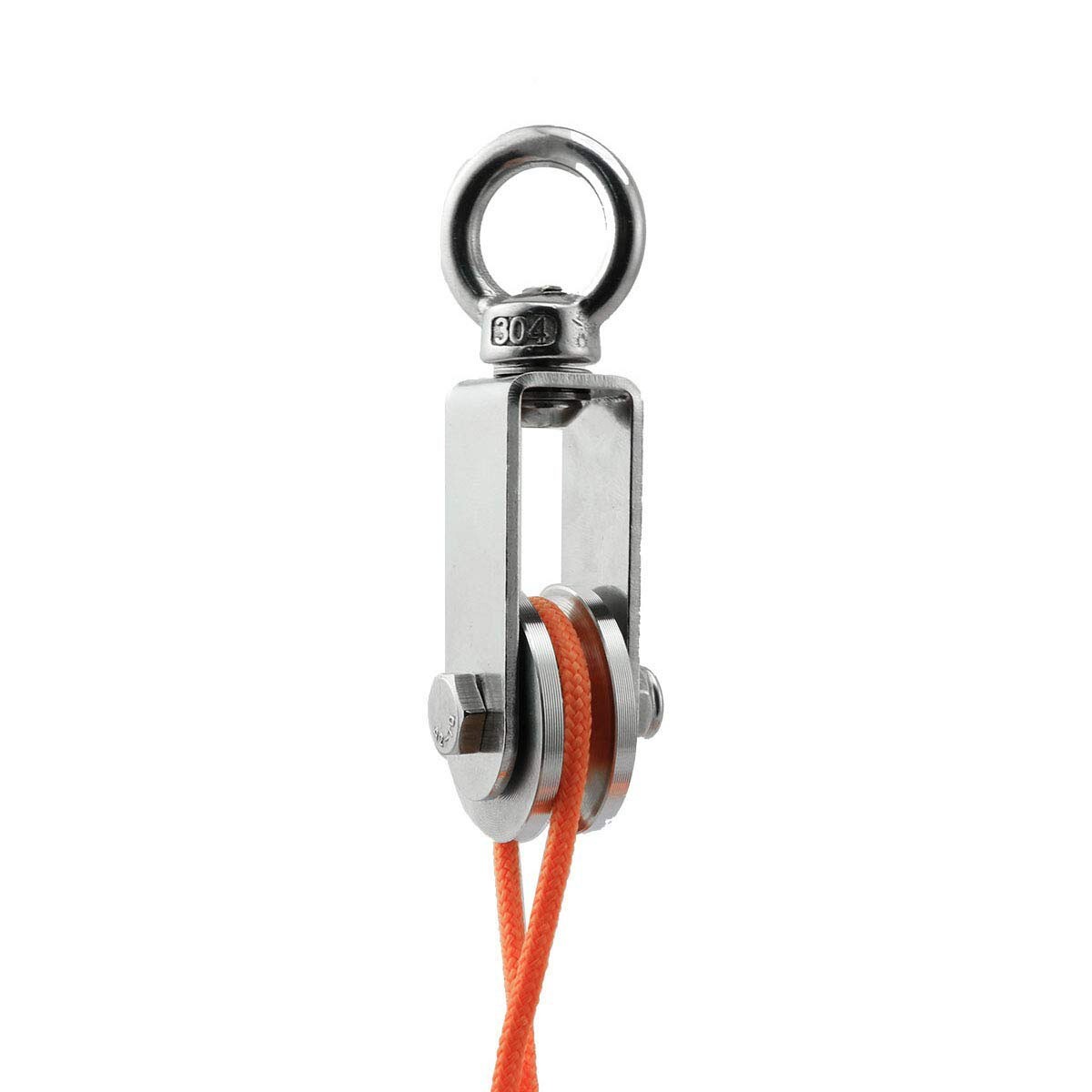 2PC-304 Pulley Wheel Steel Rope Pulley Wheel Cable Pulley Wheel Pulleys for Rope