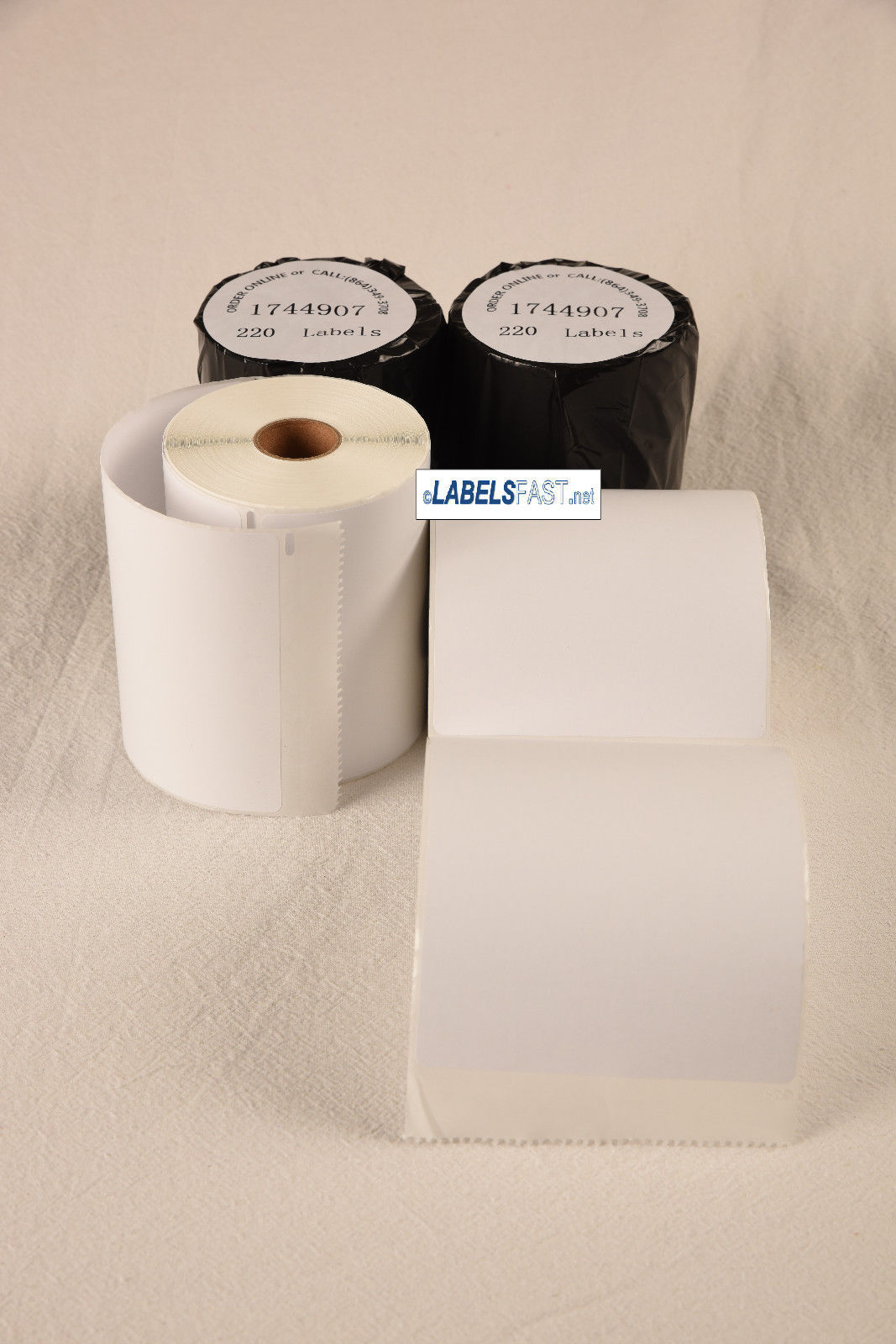 Labels123 Brand of Compatible DYMO 1744907 Thermal Shipping Labels-220 Labels/R