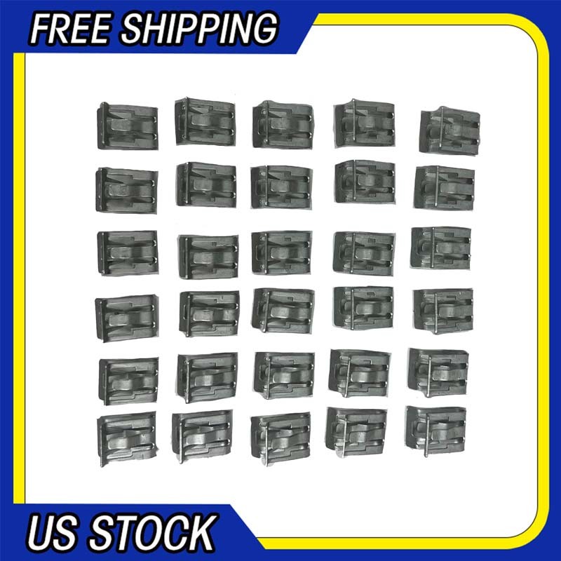 30Pcs For GM 94-17 Metal Retainer Moulding Trim Fastener Clips 15748479 11588650