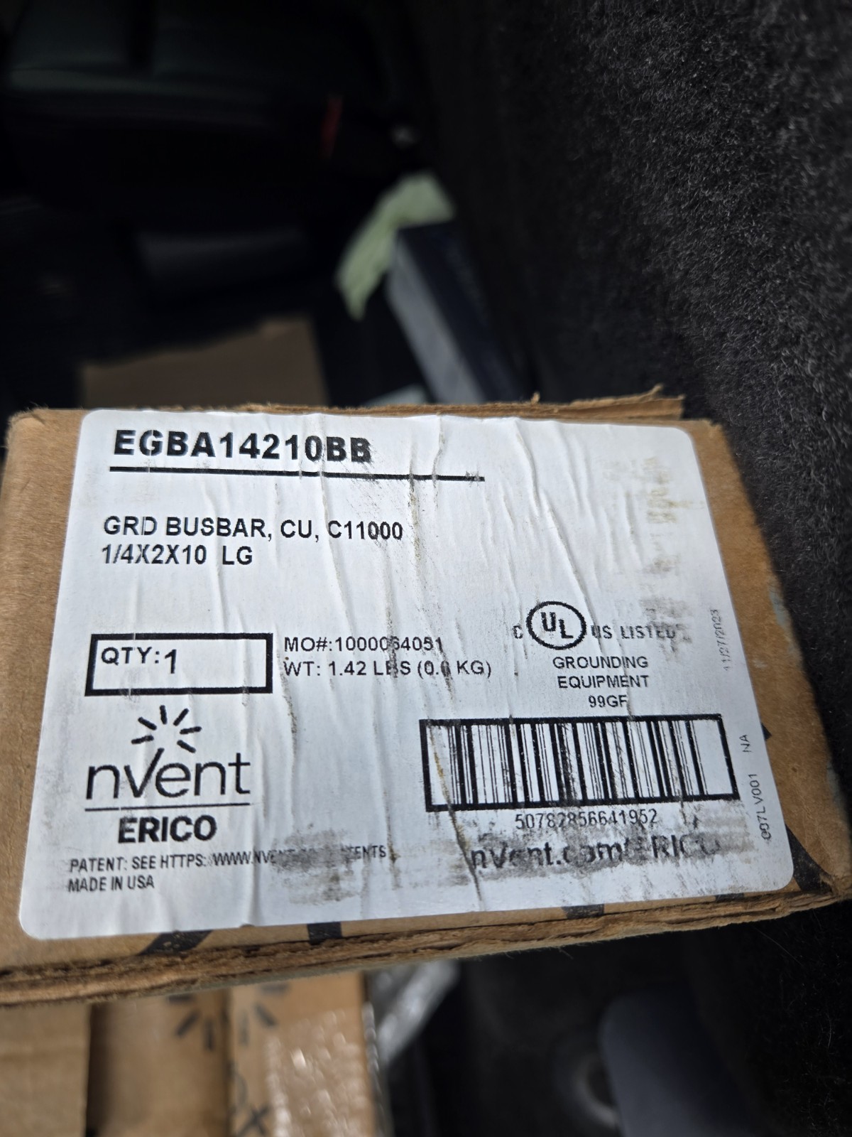 nVent Caddy EGBA14212BB Copper Grounding Busbar Insulators & Brackets NOS
