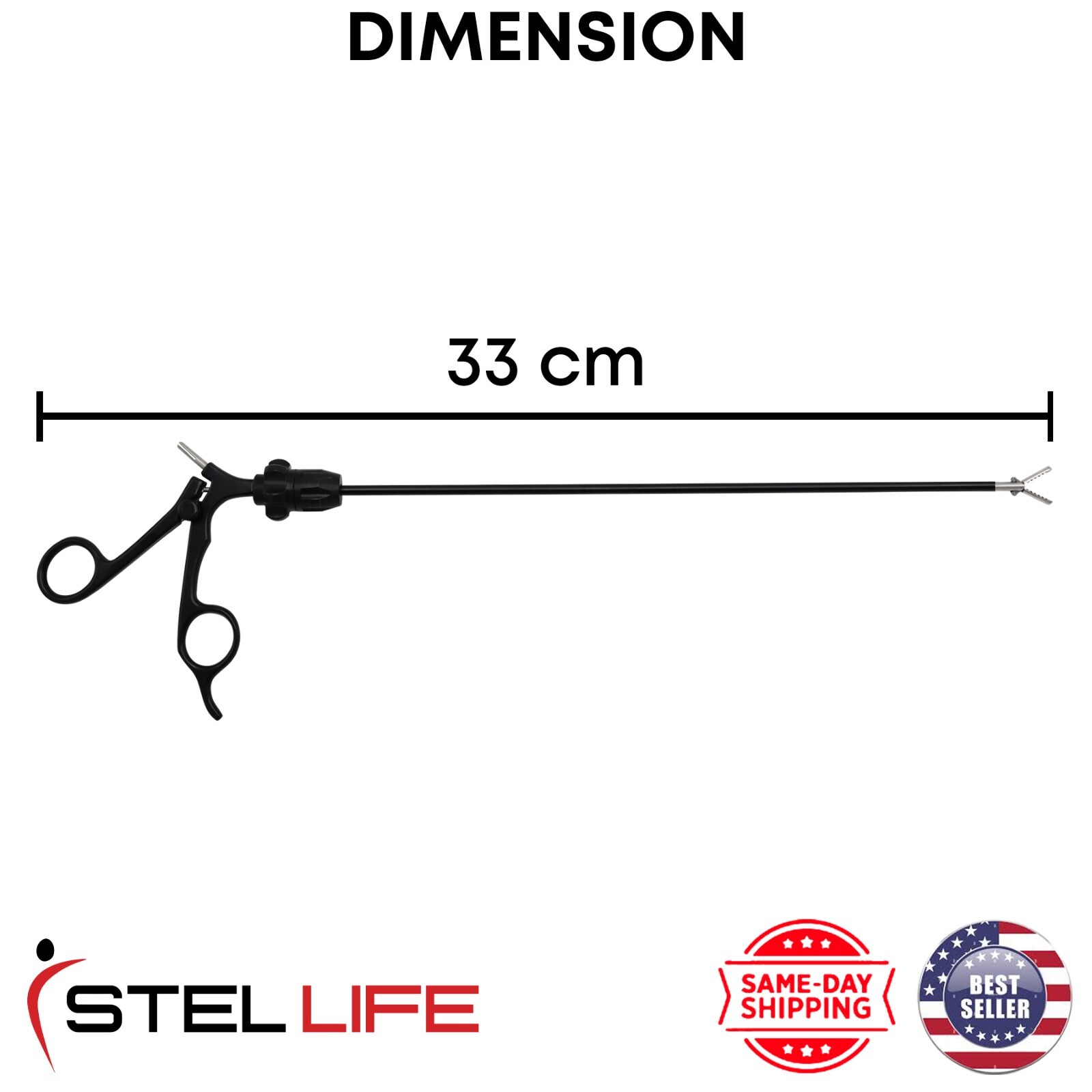 Alligator Grasping Forceps Laparoscopic 33cm Instruments Surgical Instrument
