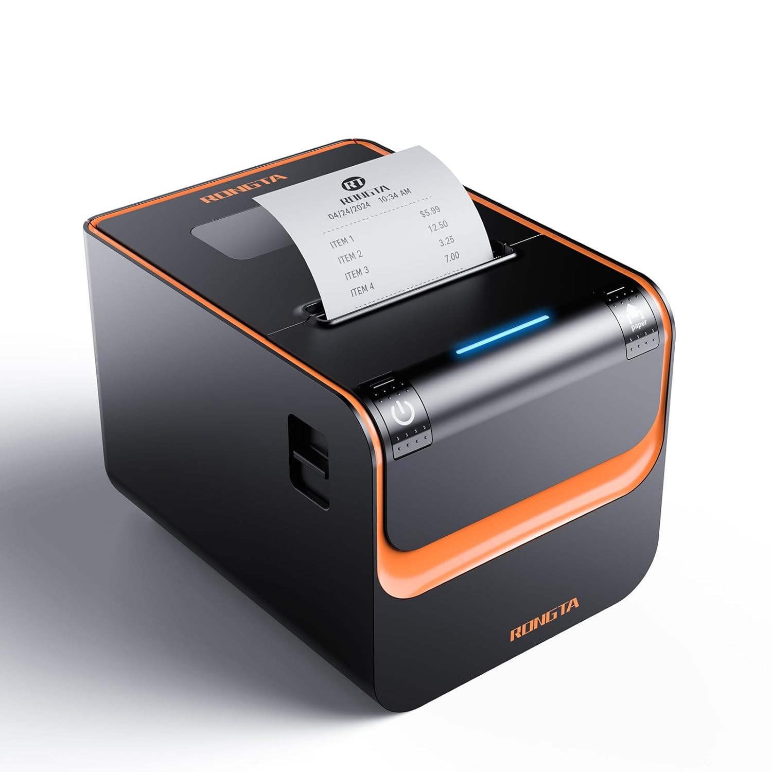 80mm POS Thermal Receipt Printer Auto Cutter USB Direct Thermal Printer