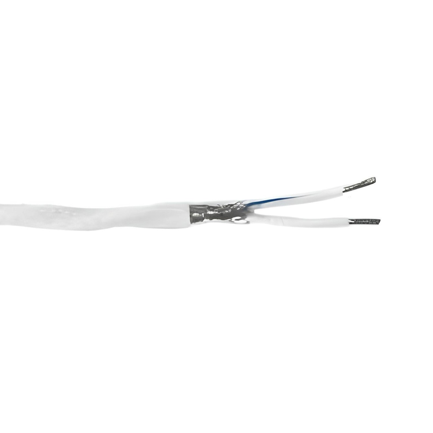 100′ M27500-22TG2T14 22 AWG 2 Conductor TG-14 Mil-Spec Cable 150°C White 600V