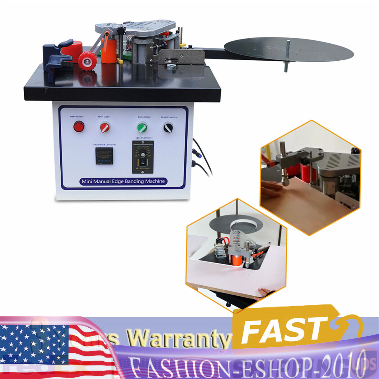 1200W, Self Cutting Edge Banding Machine Double Gluing Edge Banding Machine NEW