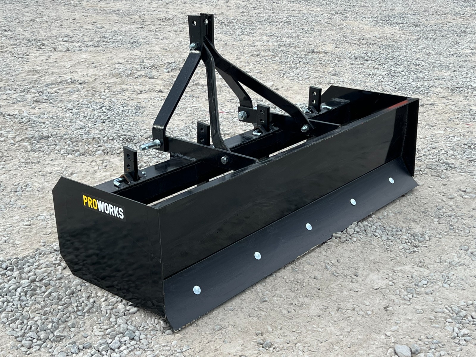 PROWORKS 60″ Box Blade 3 Point Hitch Tractor Scraper Grader 5ft USA 4 Ripper