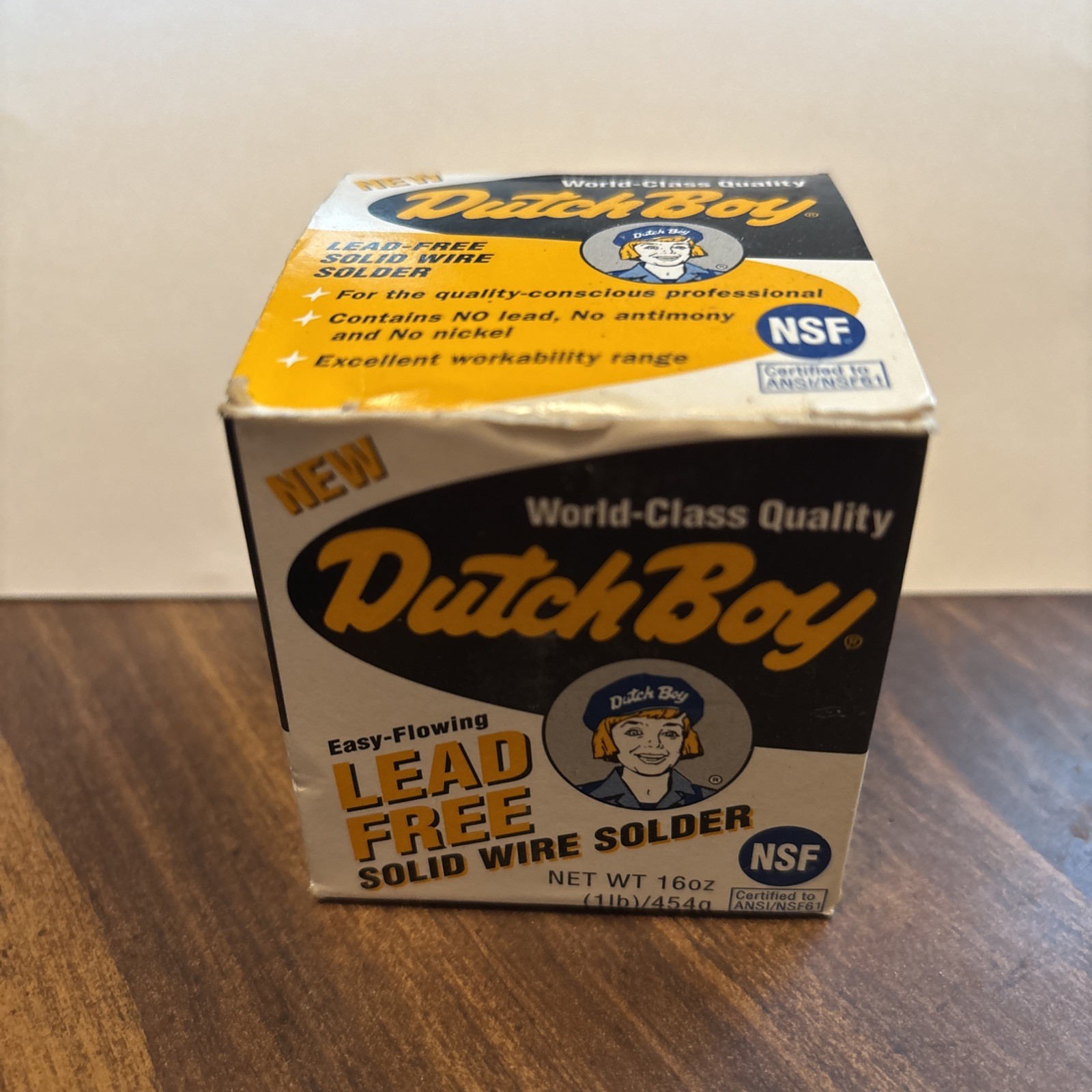 Dutch Boy Lead Free solid Wire Solder 1LB Rolls