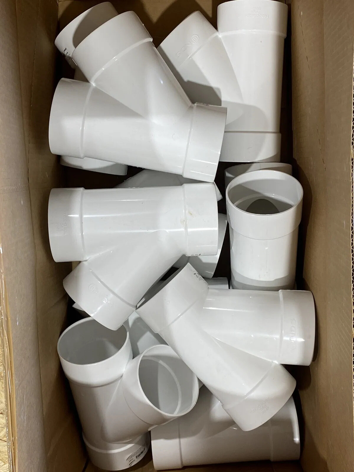 NDS 4P08C Polyvinyl Chloride 45-Degree Wye Tubing 4 x 4 Hub in. Box Off 10 New