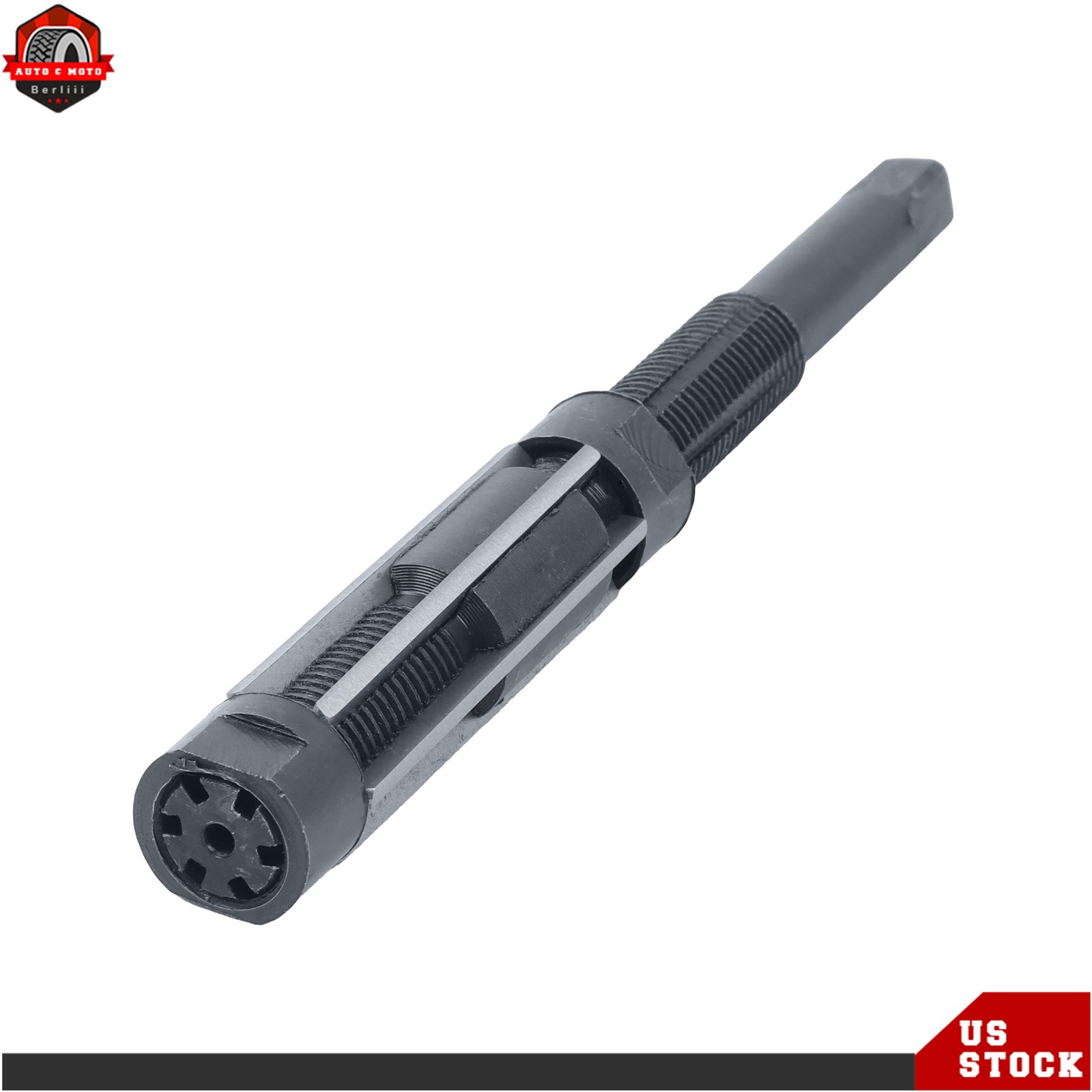 Adjustable 181mm Hand Reamer 19-21mm Cut Dia HSS 6 Flutes Milling Cutter Tool