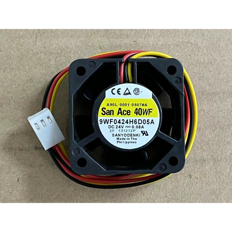 Fanuc A90L-0001-0507#A 9WF0424H6D05A DC24V 0.08A 3Pin 40*40*20mm fan