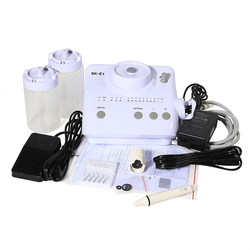 SK-E1 Dental Ultrasonic Electric Scaler 2*Water Bottles Fit Cavitron EMS Tip FDA