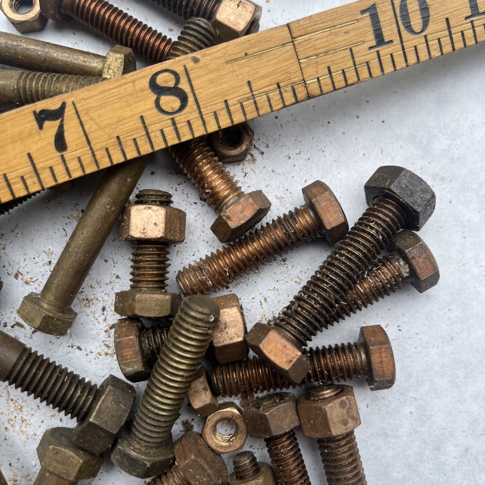 Over 5 Pounds Brass Bronze Cap Screws Etc 1/4 ,5/16 ,3/8