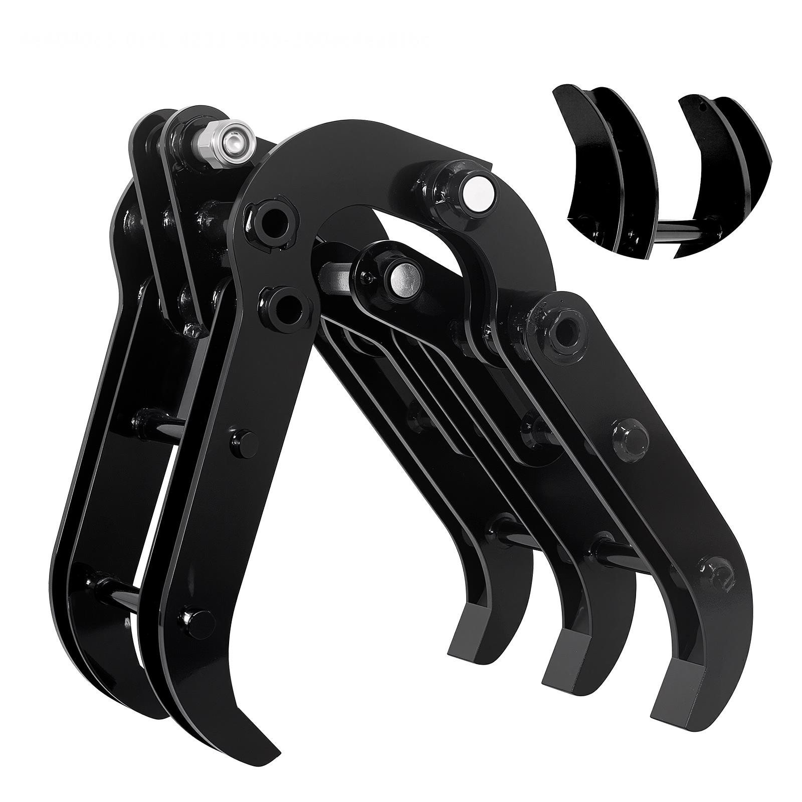 90mm/3.54in Mini Excavator Grabber Attachment Excavator Accessories Grab 1-2 Ton
