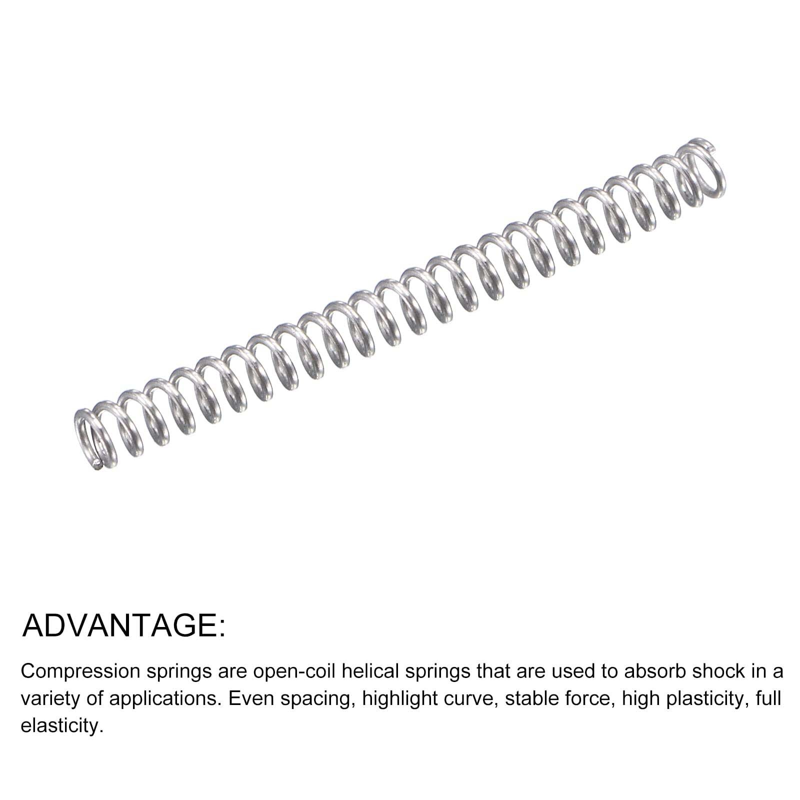 0.30mm Compression spring OD:2-6 mm Coil Pressure Springs 304 steel (L:5-120 mm)