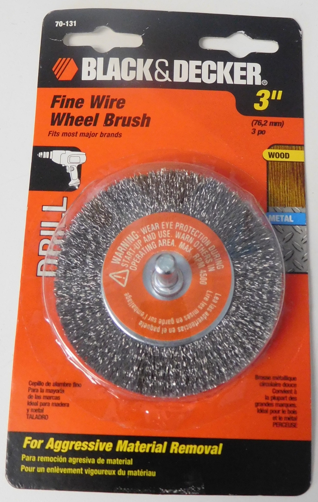 Black & Decker 70-131 3″ Fine Wire Wheel Brush