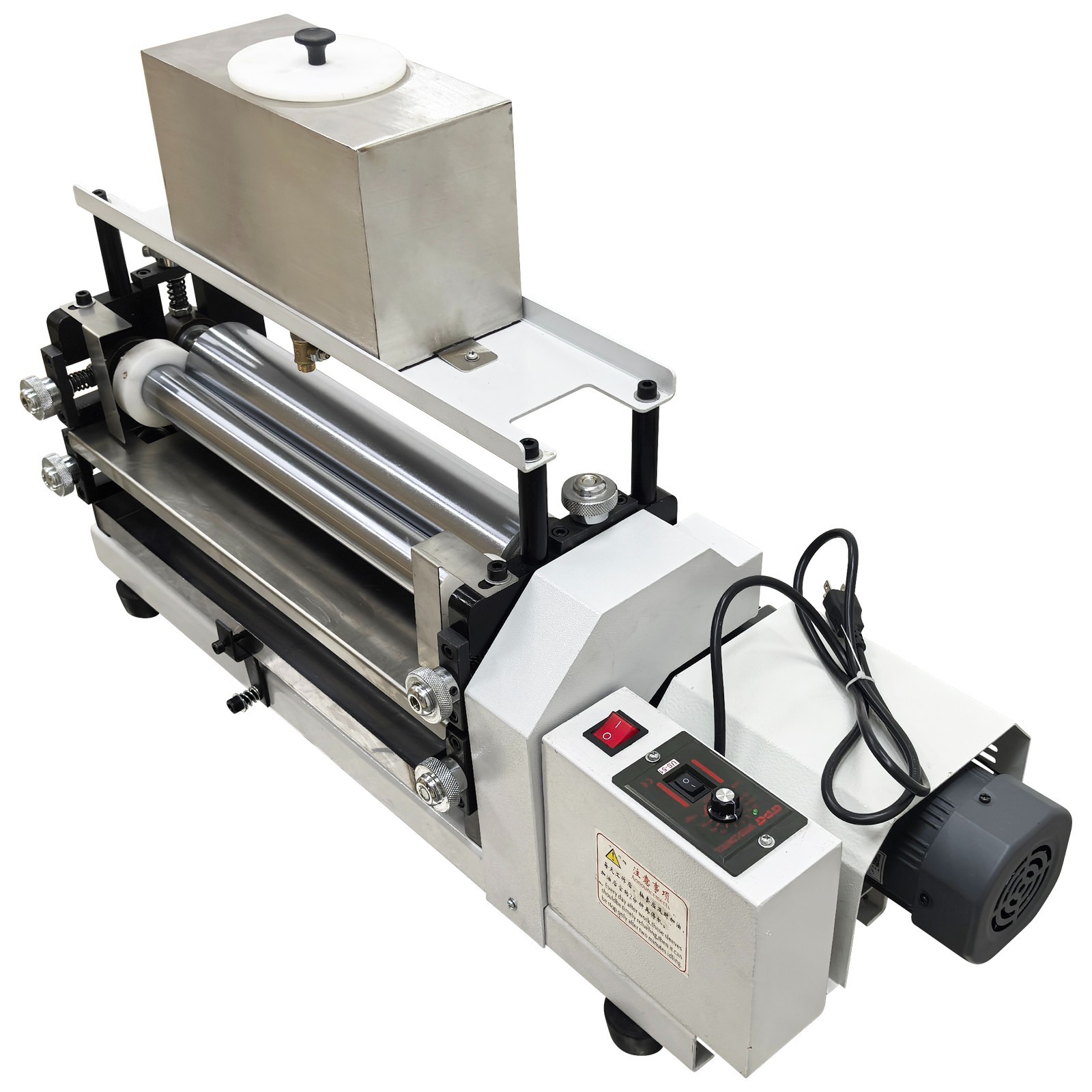 Paper Lather Glue Coating Machine Double-Sided Glue Applicator 15.3″ Soft Roller