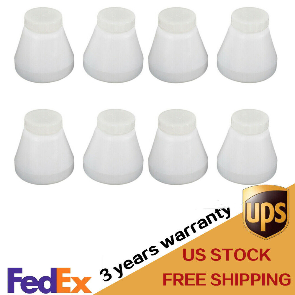 8pcs Hopper Cups For Electrostatic Powder Coat System PC02/PC03 Spray Paint Gun