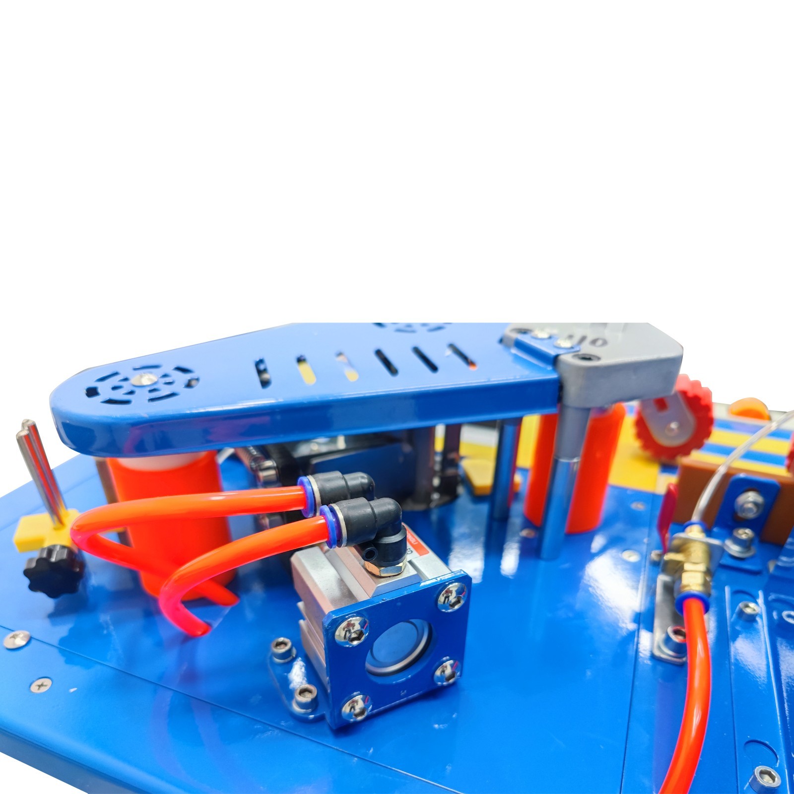 110V Automatic Wood Plate Edge Banding Machine Double-sided Trimming&Gluing