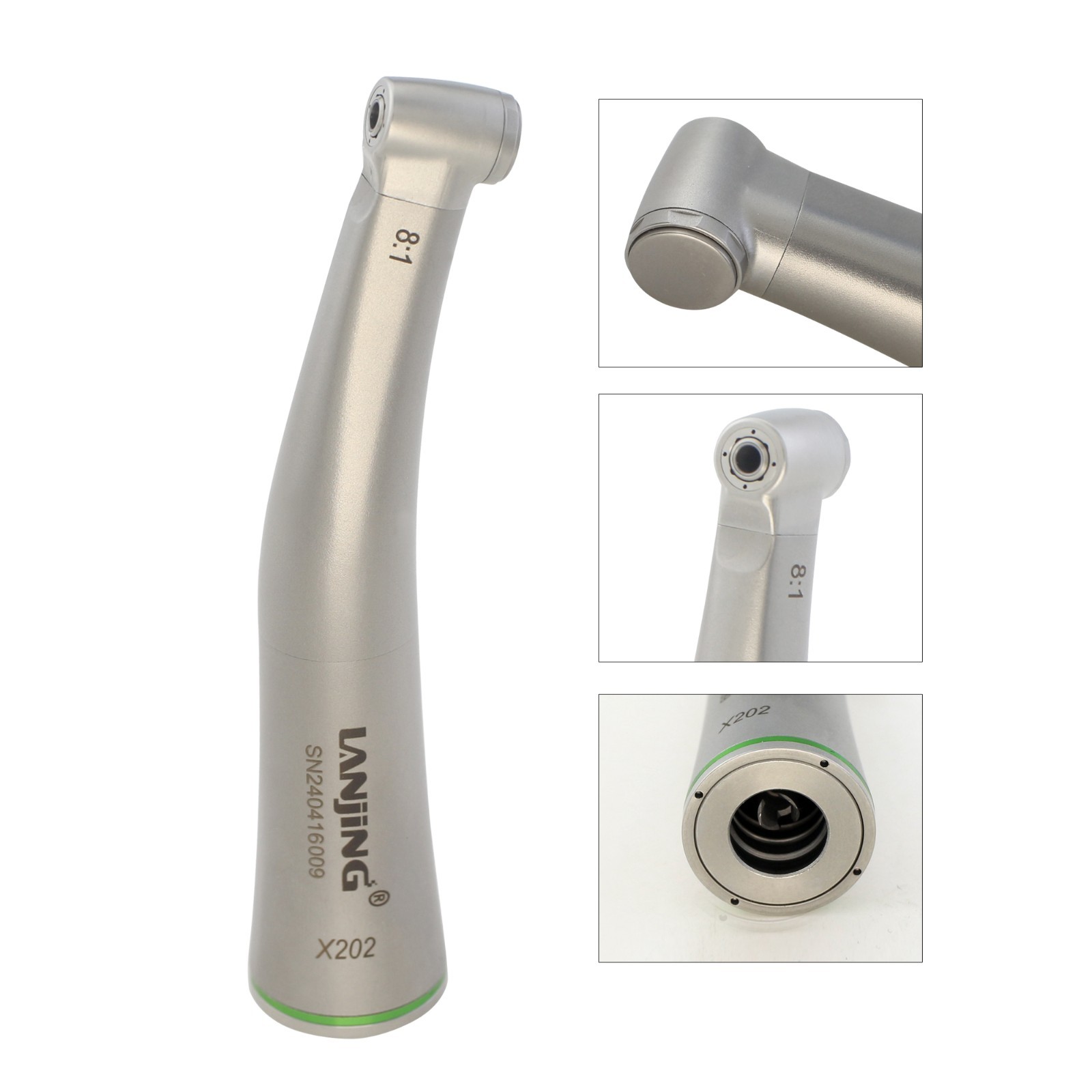 8:1 10:1 Endo Handpiece Endodontic Contra Angle TUL-8M LED Push Button Dentsply