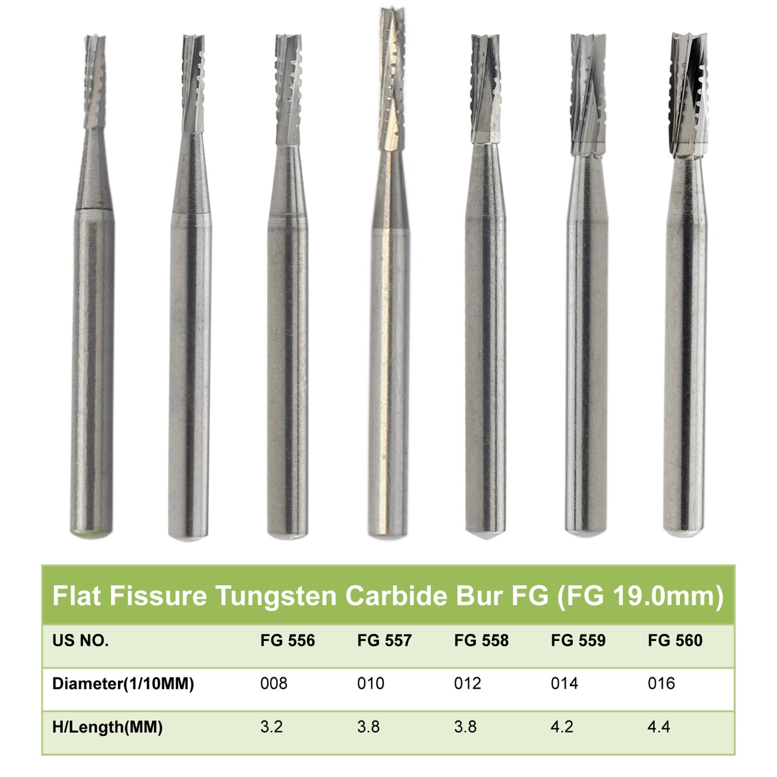 Wave Dental Carbide Bur Round Ball Friction Grip High Speed FG 1/4 1/2 3 6 8 330