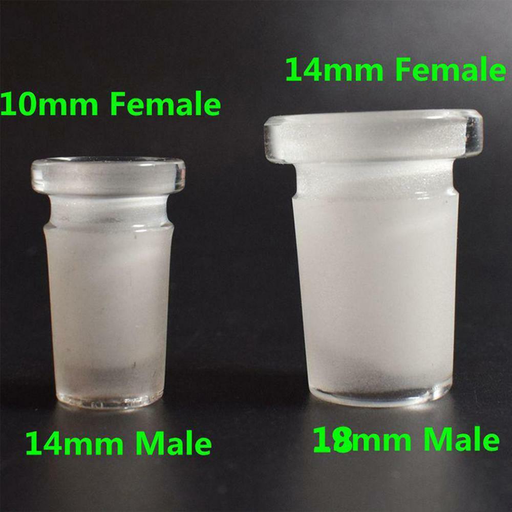 Glass Adapter Bowl Extension Glass Reducer 14mmFto18mmM 10mmFto14mmM