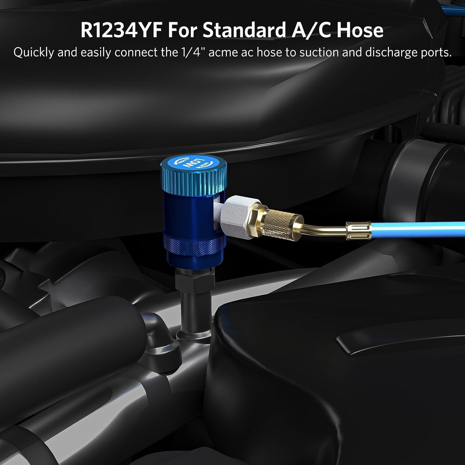 R1234yf Quick Couplers Set for AC Refrigerant Manifold Gauge Adapters