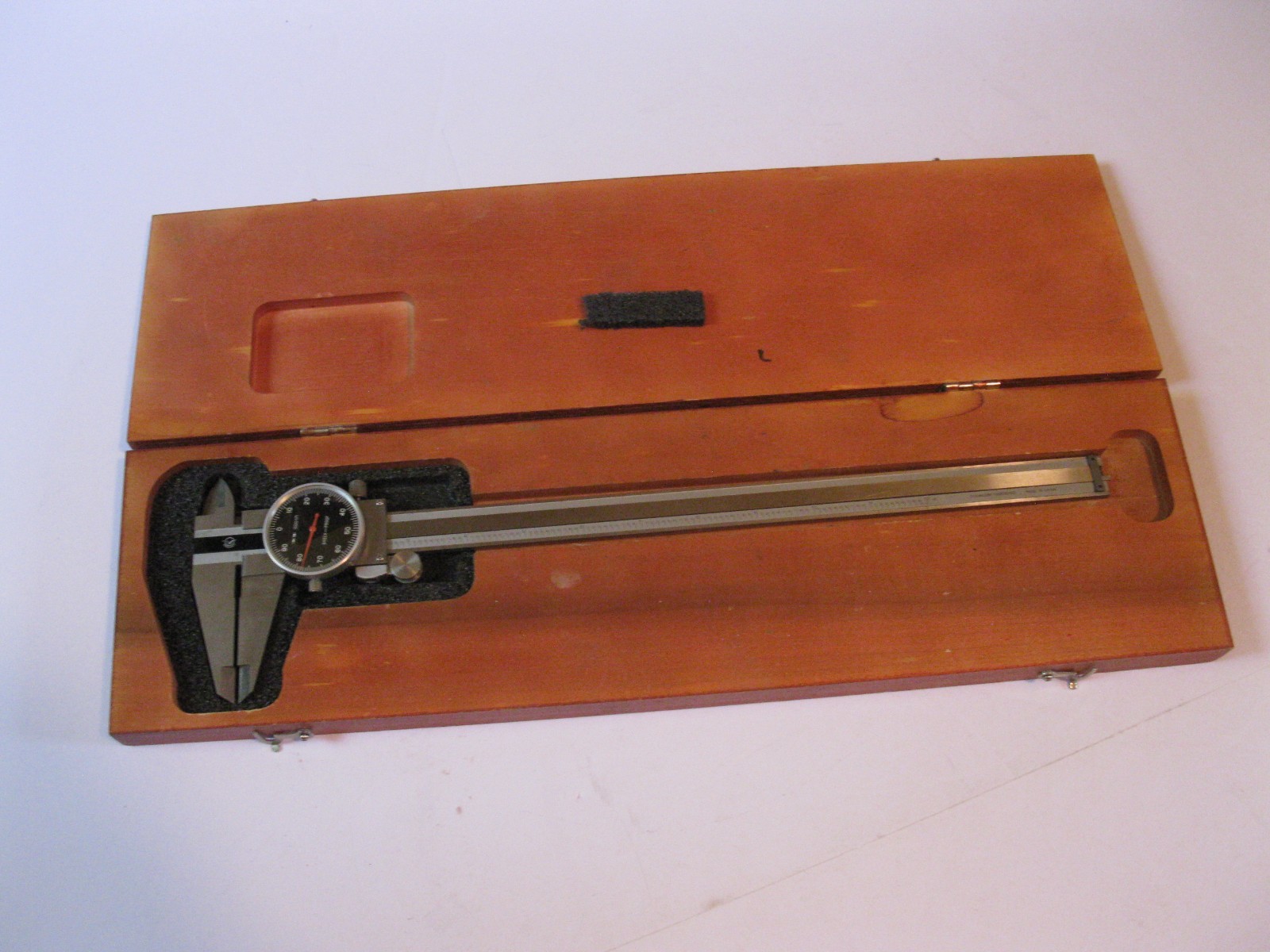 Aerospace Dial Caliper .001 12 Inch Stainless Hardened Shock Proof Black Dial