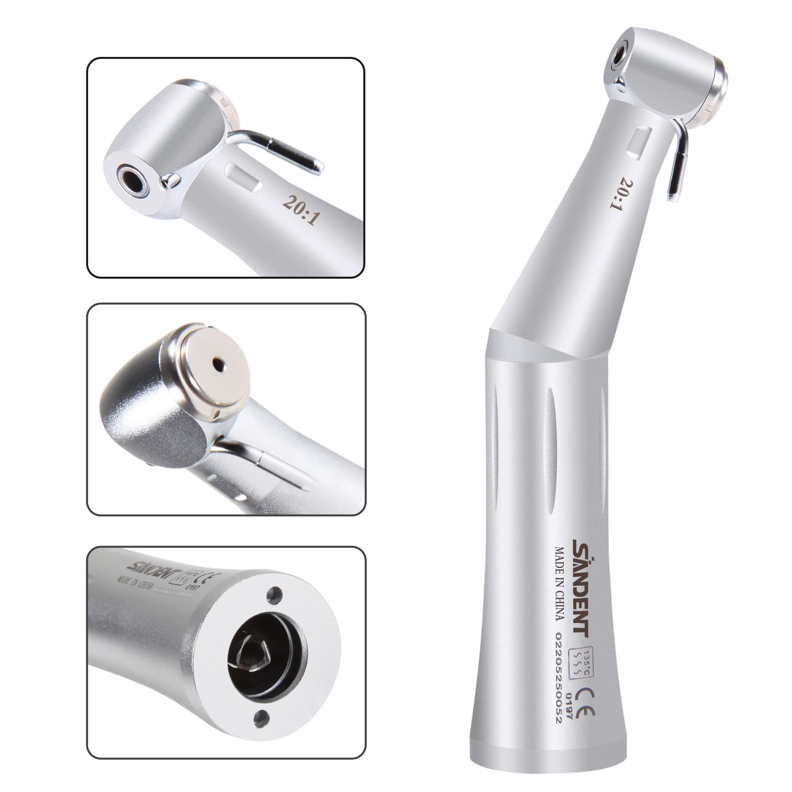 Dental Implant Handpiece 20:1 Low Speed Fiber Optic LED/Non LED Contra Angle ns