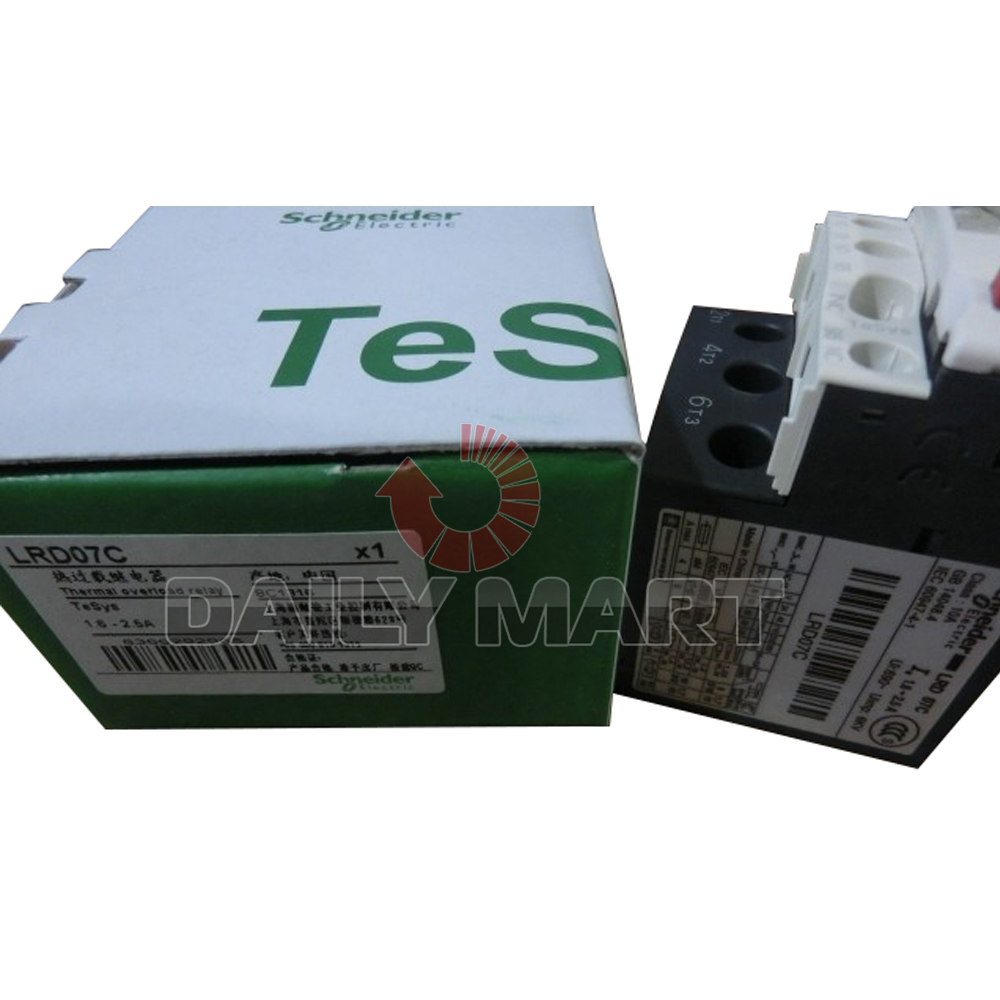 Brand New In Box Schneider Electric LRD07C 1.6-2.5A Thermal Overload Relay