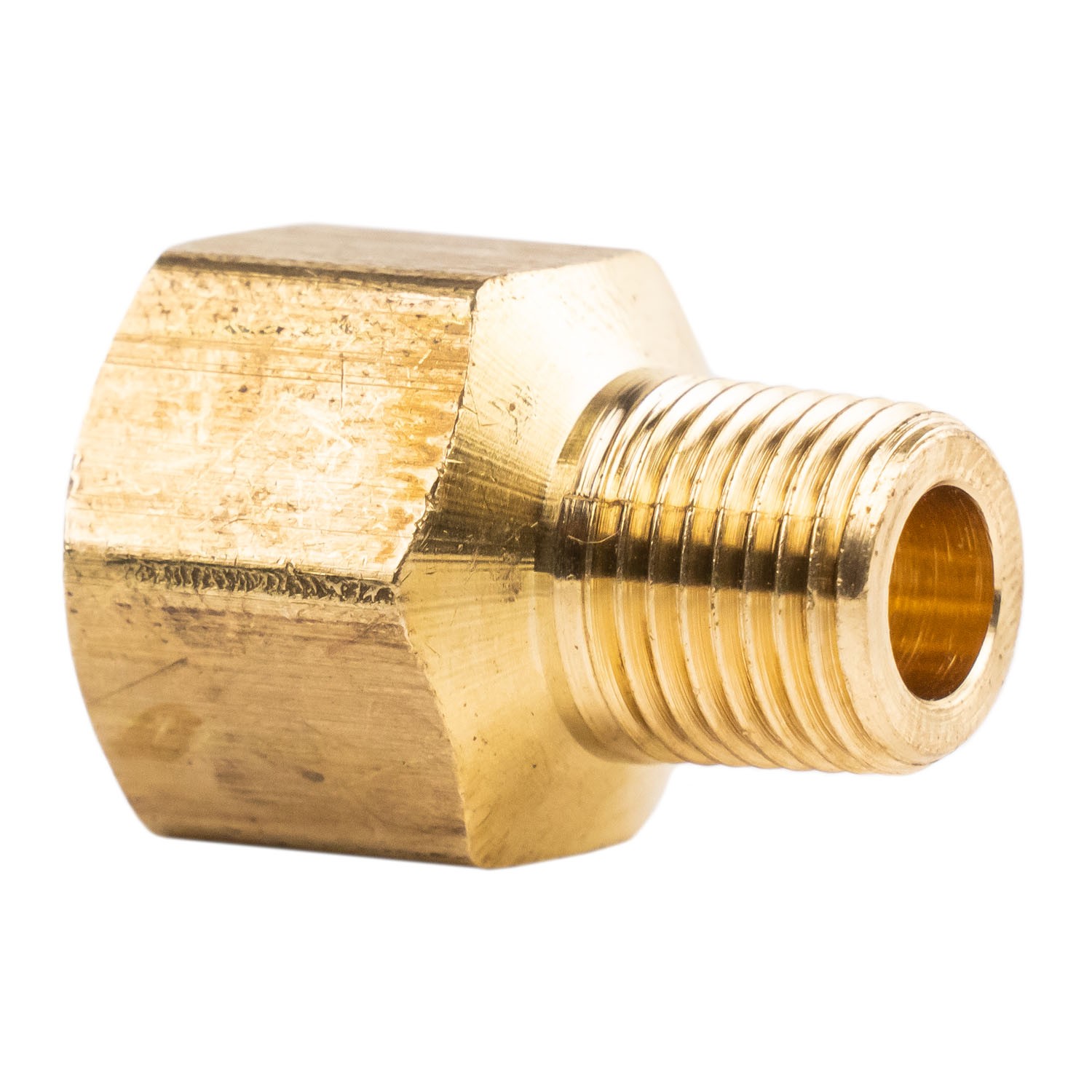 1/4″ FNPT 1/8″ MNPT Pipe Adapter Solid Brass Pressure Gauge Connector Extender