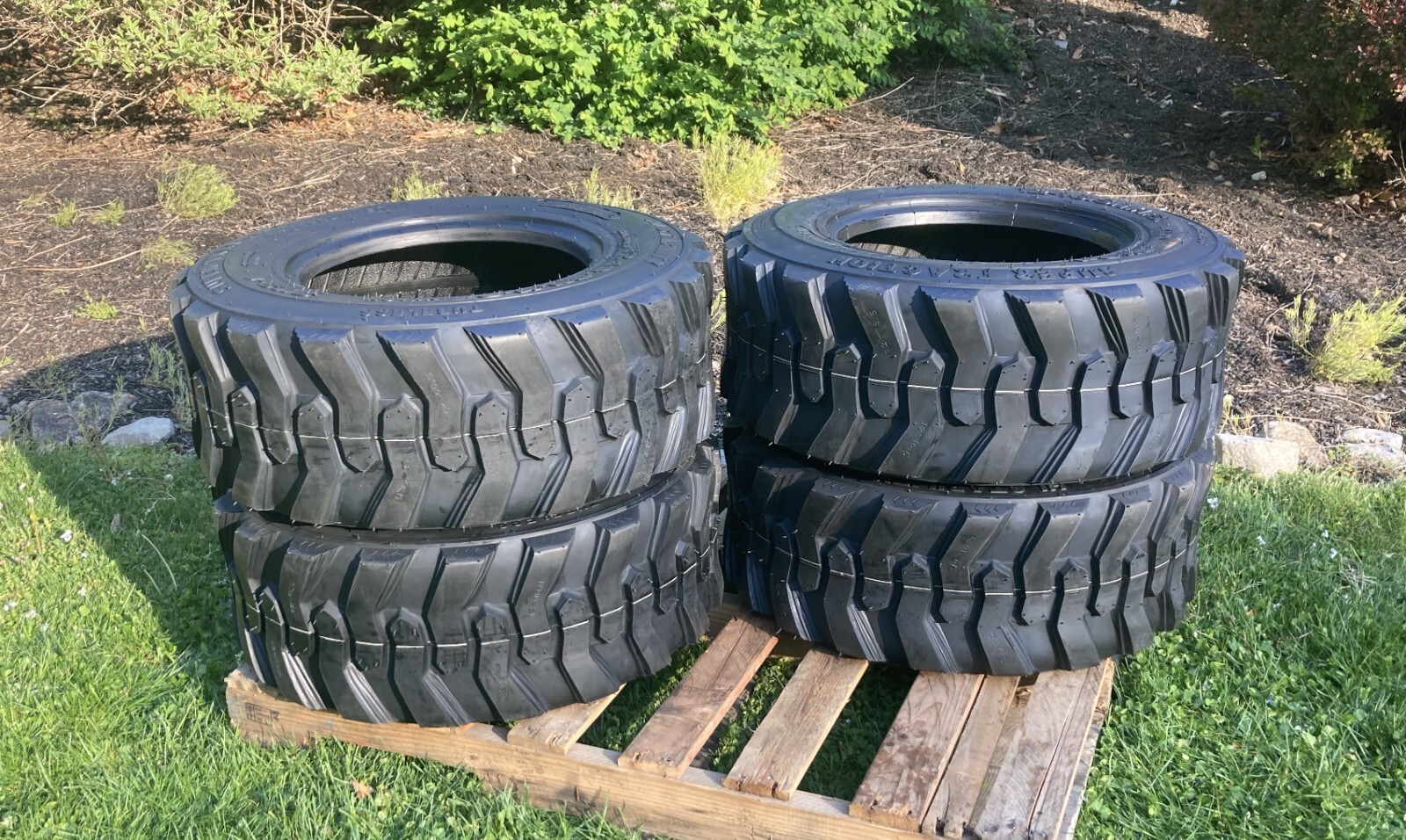 4 NEW 12-16.5 Skid Steer Tires -Forerunner SKS-1- 12X16.5 – For Bobcat & others