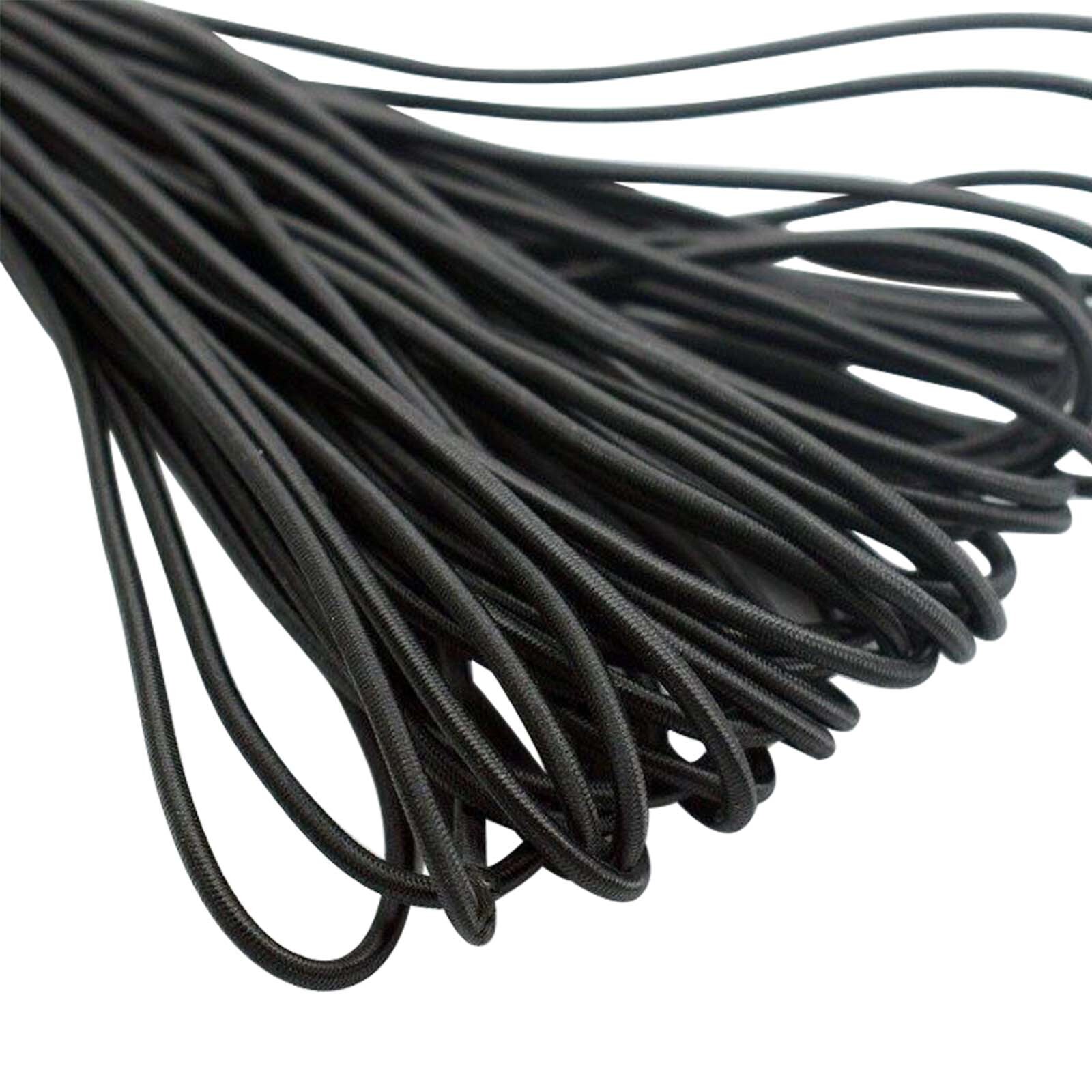 1/8″ Shock Cord Bungee Stretch Nylon Jacket w/ Rubber Core Bungie Elastic Line