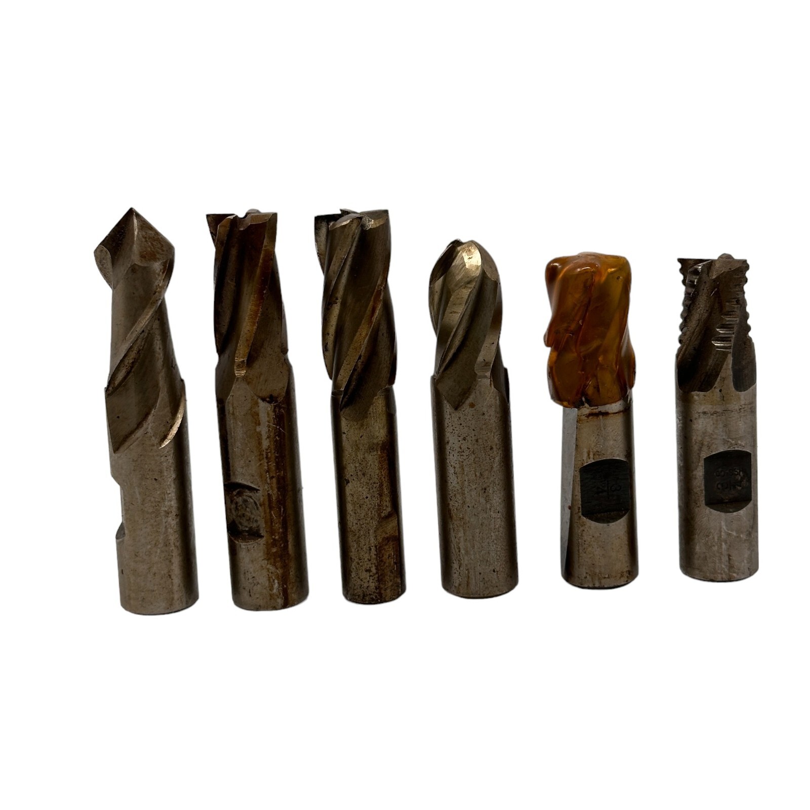 Lot of 6 End Mills 3/4″ HSS Hanita Morse USA Cutters