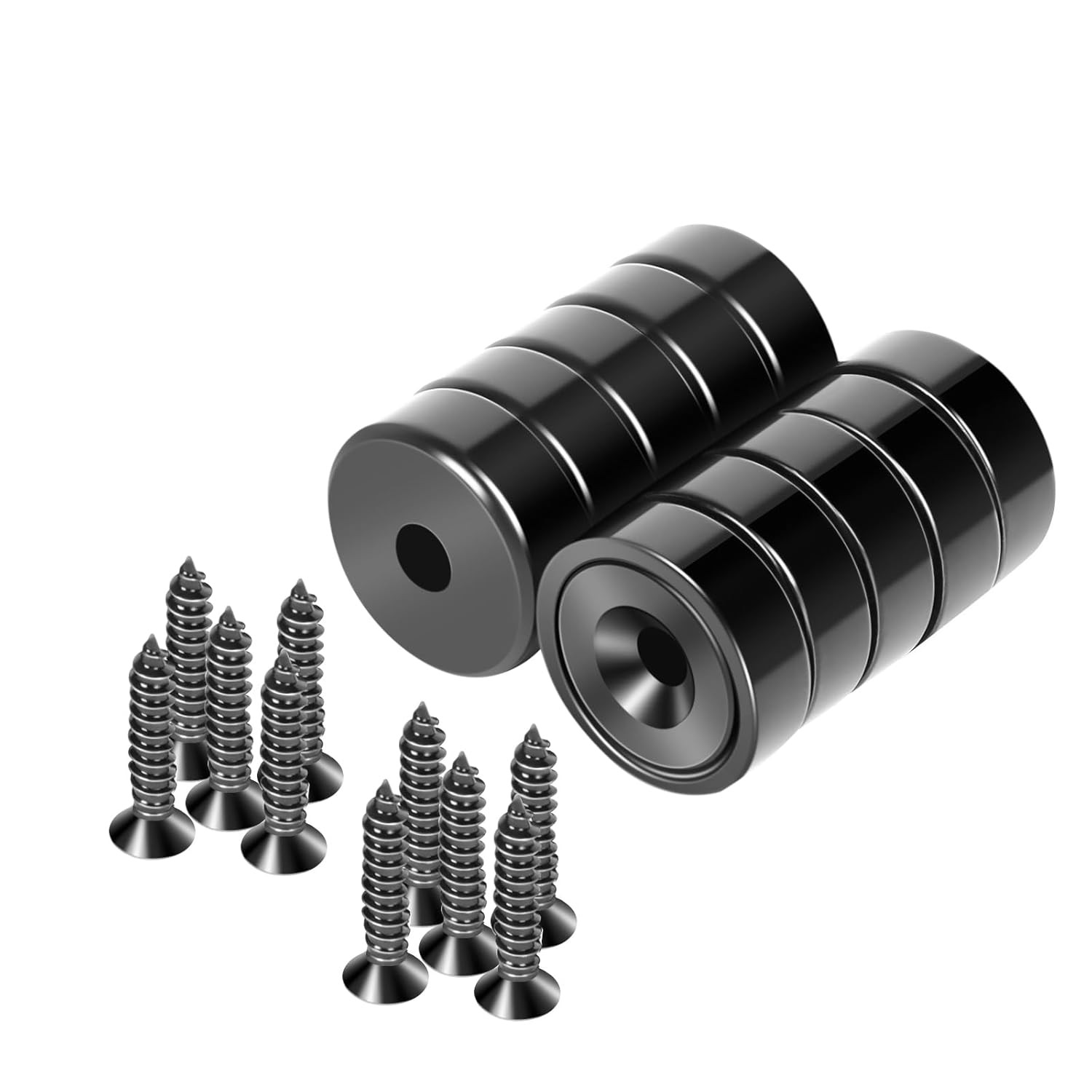Magnets with Screws,22Lbs+ Heavy Duty Rare Earth Neodymium Mounting Magnets with