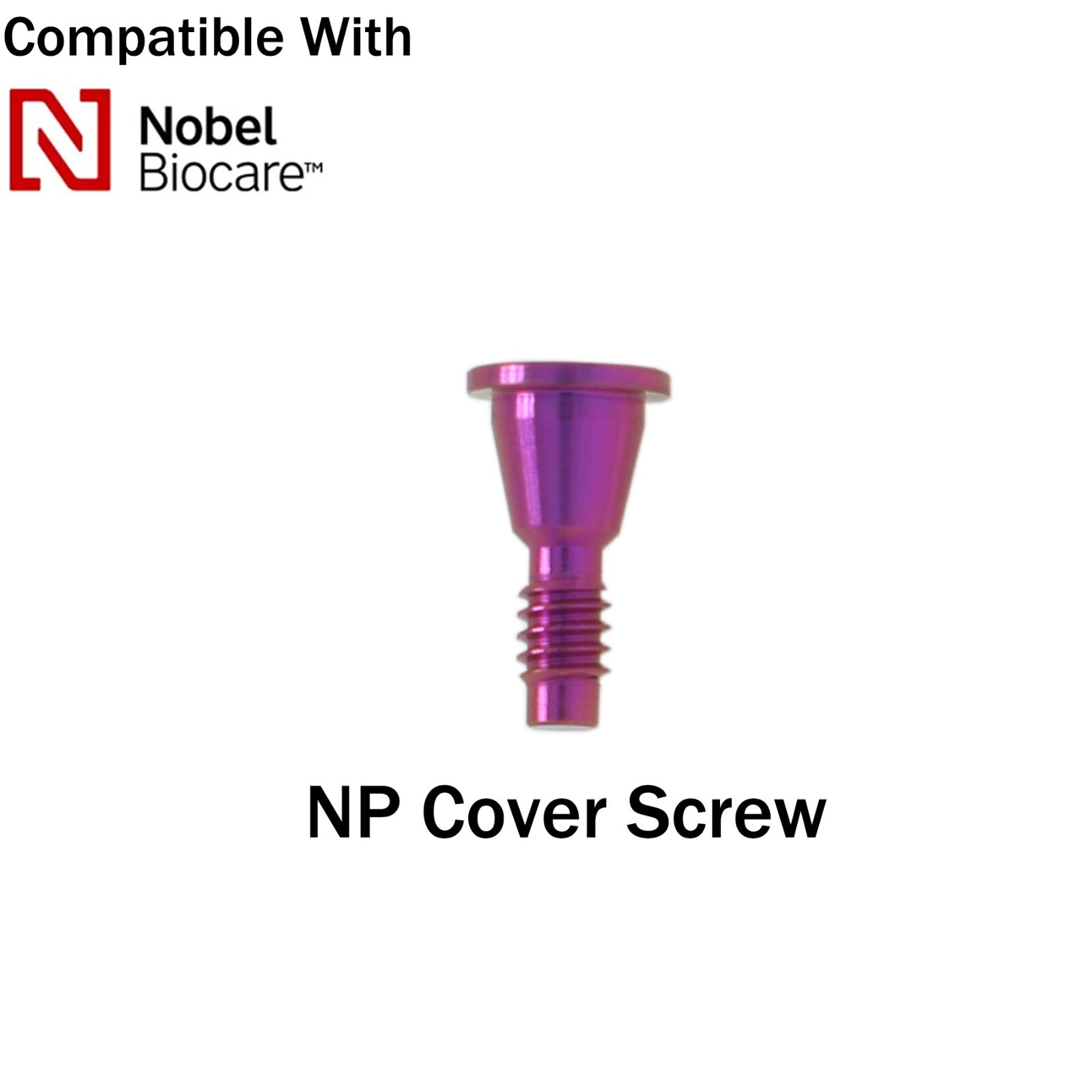 Dental Healing Cap Abutment RP/NP Compatible With NOBEL Active Ø3.6/5.0/6.0mm
