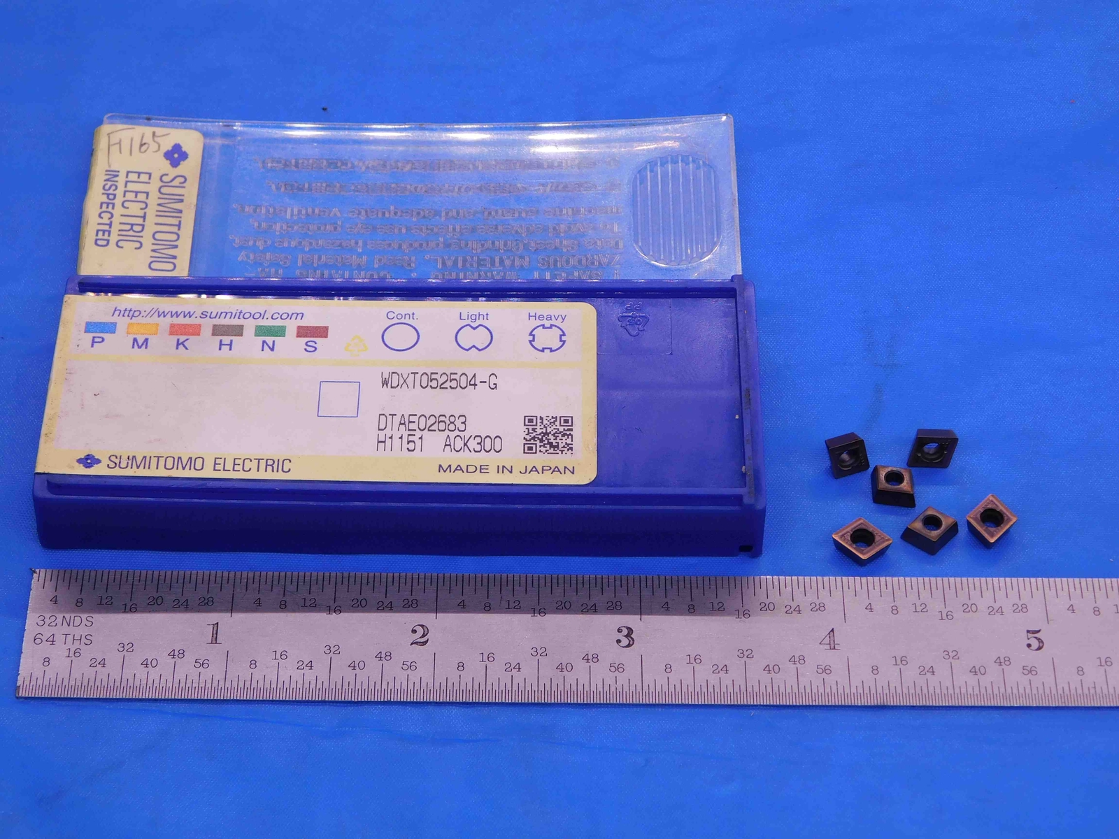 6pcs NEW SUMITOMO WDXT052504-G ACK300 SUPER ZX CARBIDE INSERTS WDXT 05 25 04