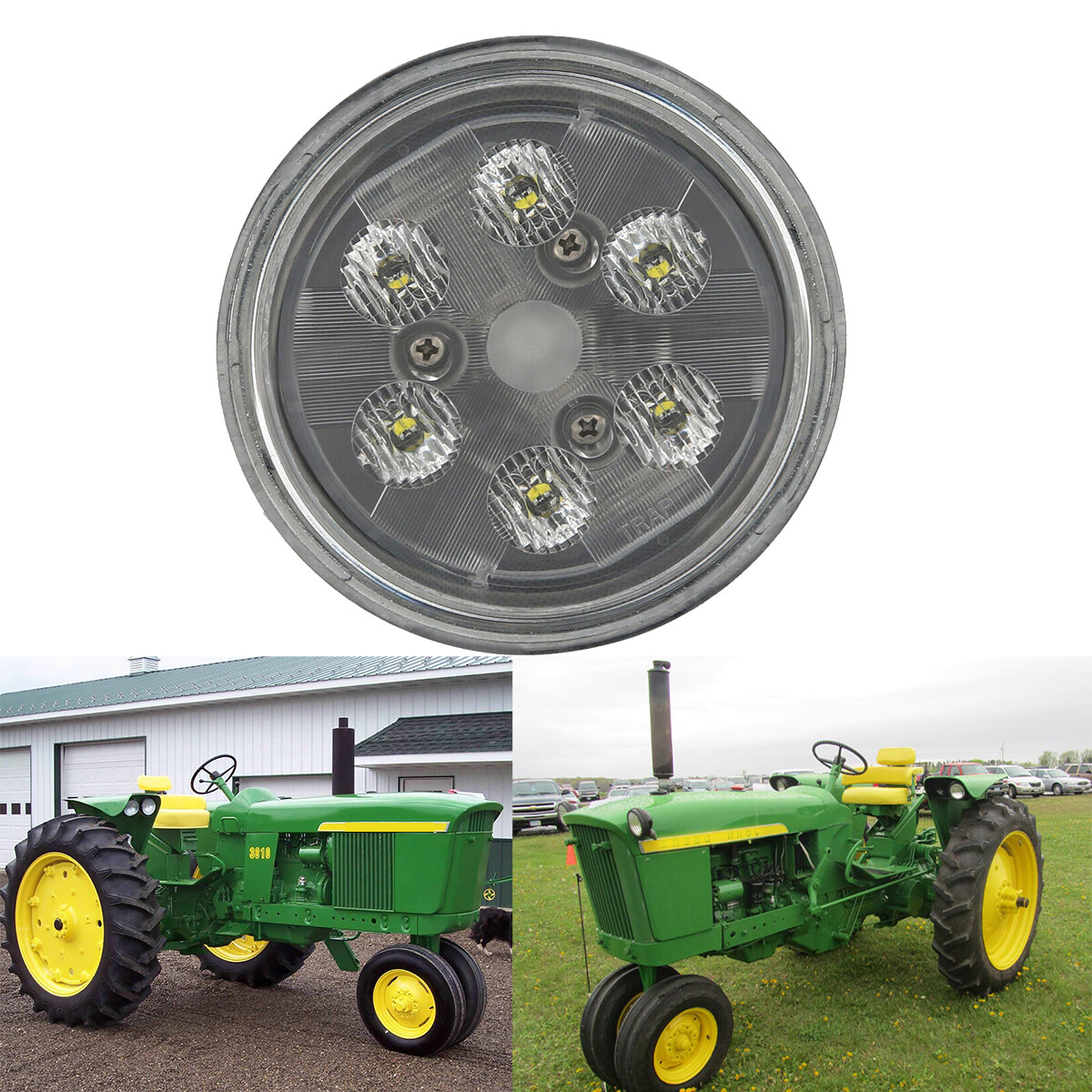 2x 30W Par36 Cab LED Work Lights Headlights For John Deere Case Ford New Holland