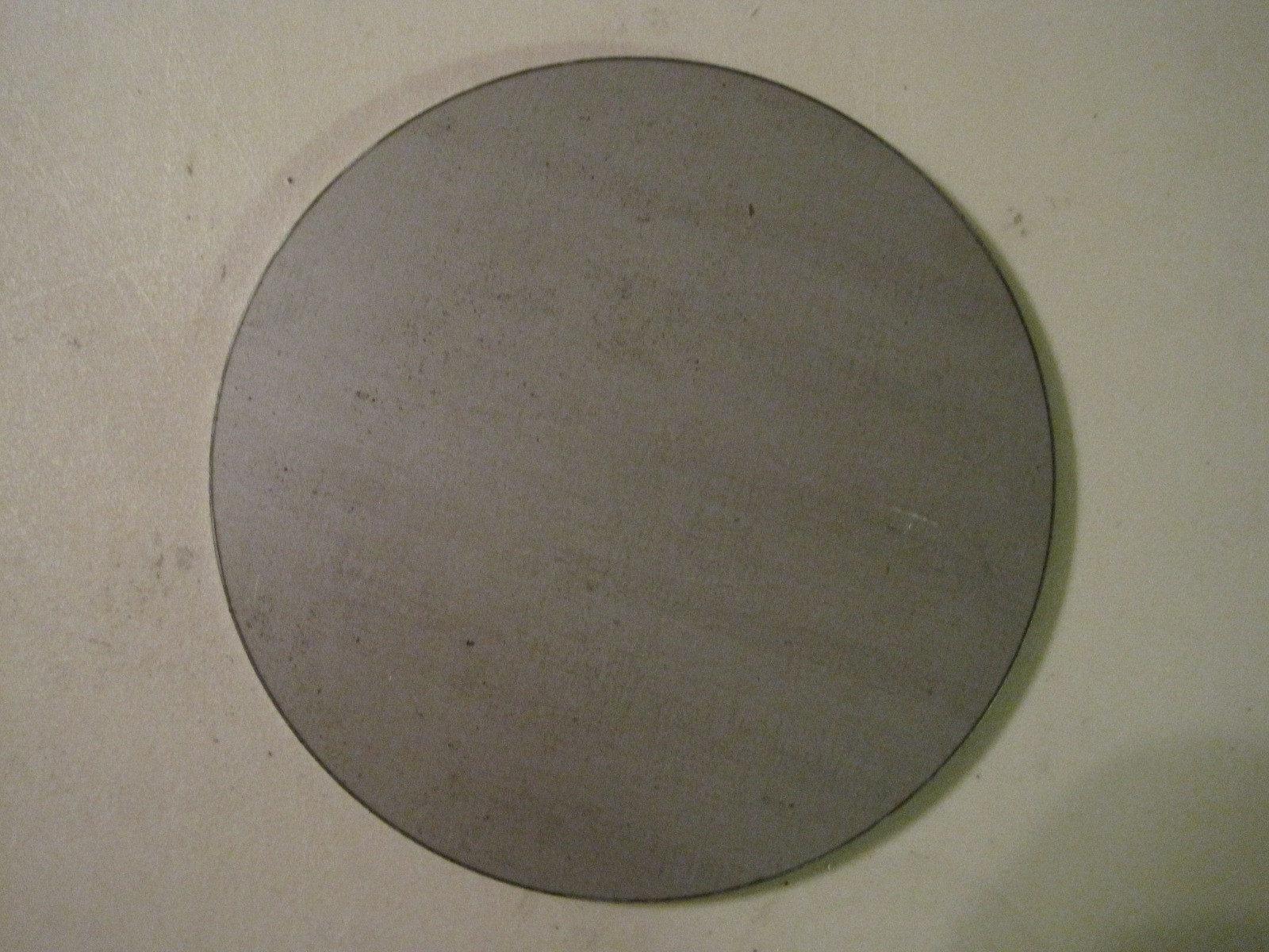 1/2″ Steel Plate, Disc Shaped, 4.00″ Diameter, .500 A36 Steel, Round, Circle