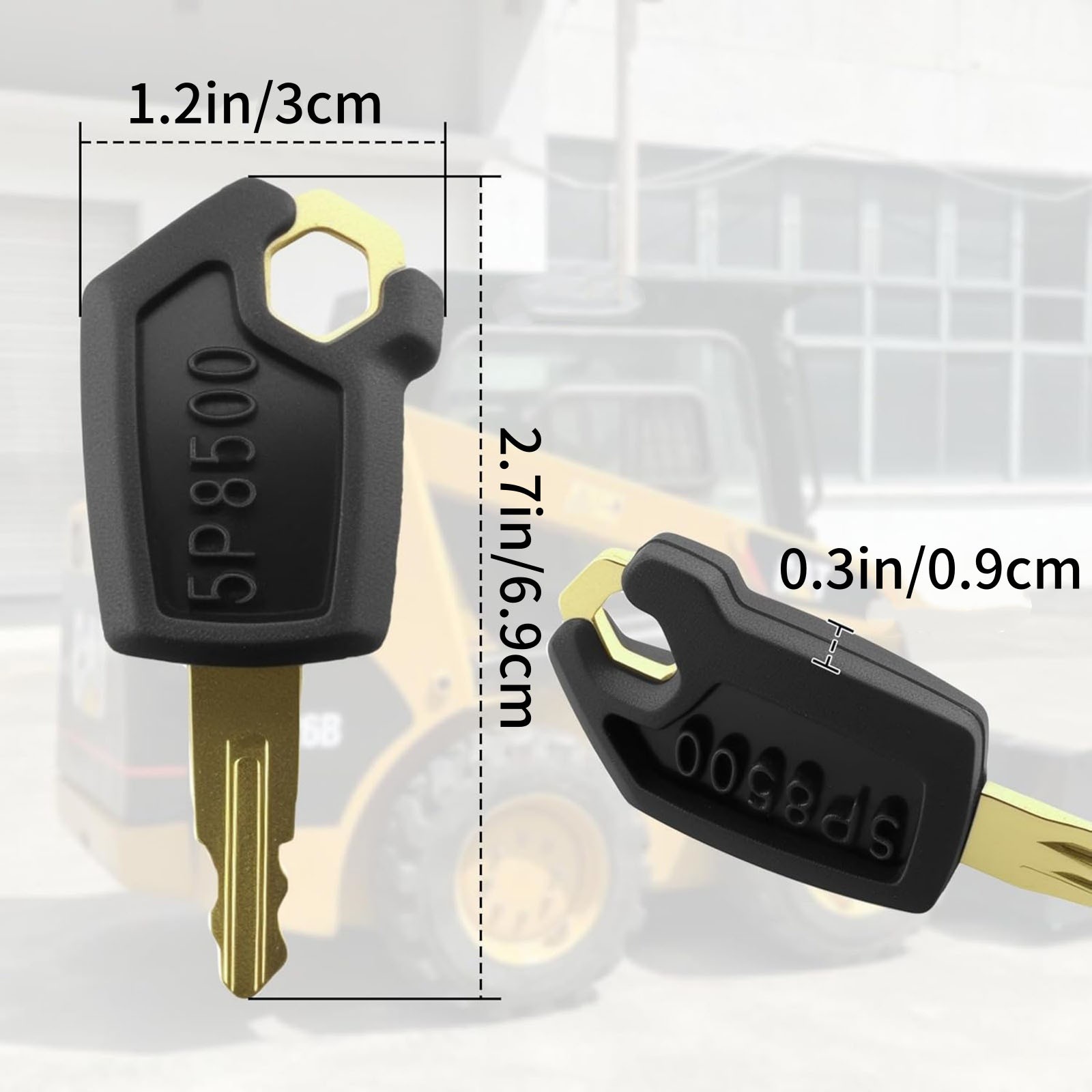 10 Unit 5P8500 Heavy Machinery Key For Caterpillar Asphalt Compactor Equipment