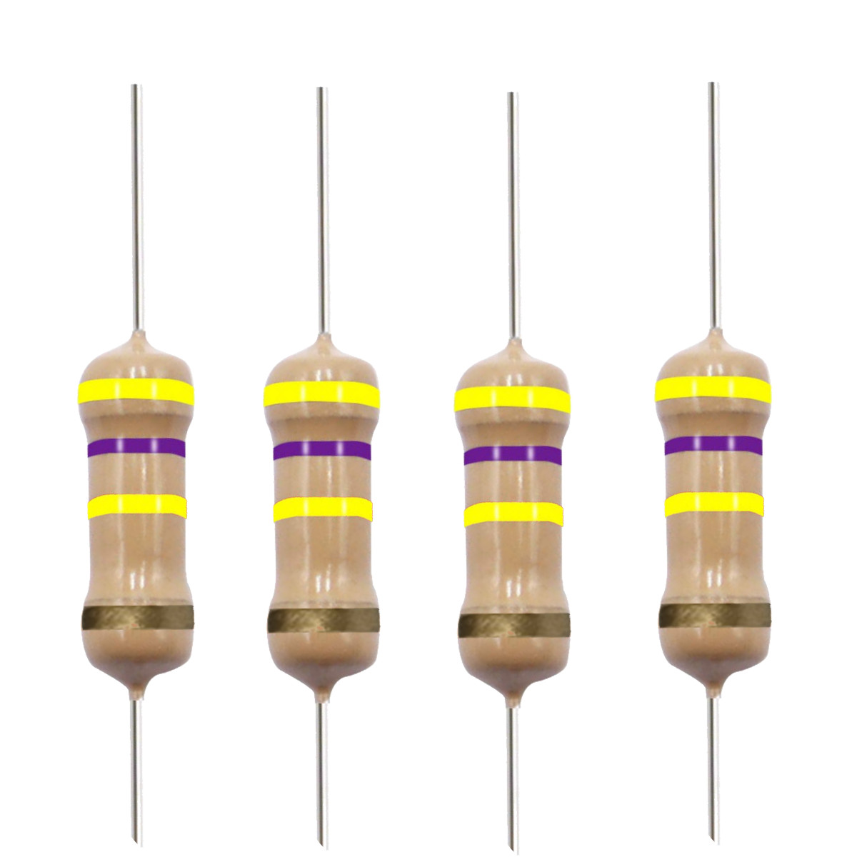 10 Pack~100PACK 470K Ohm Ω 5% Tolerance 1/2W 0.5 Watt Carbon Film Resistor