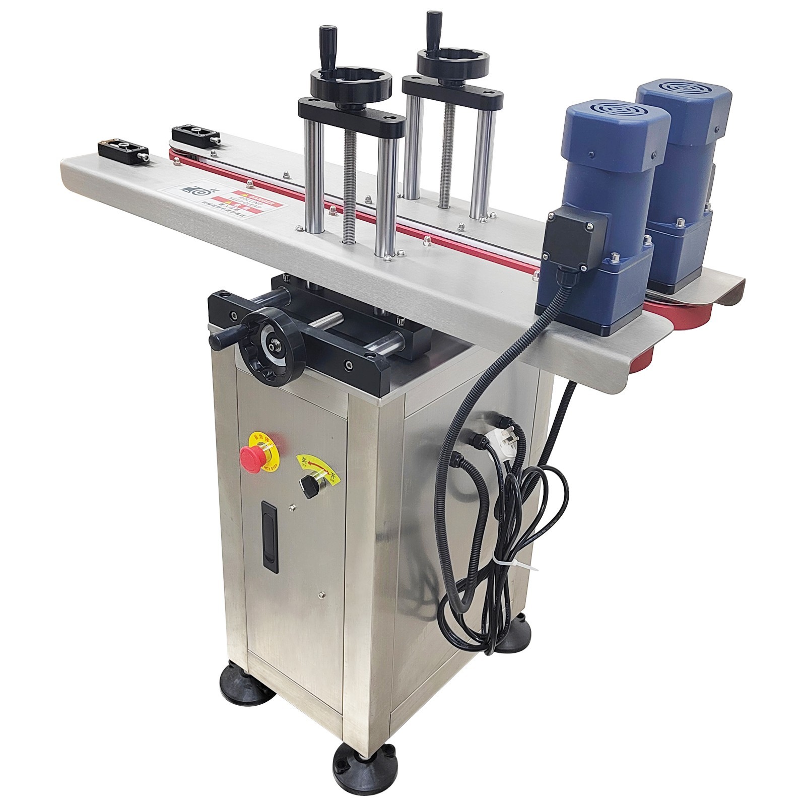 Bottomless Gap Transfer Conveyor Hugger Belt 30.7″-33.8″ Workbench Height 220V