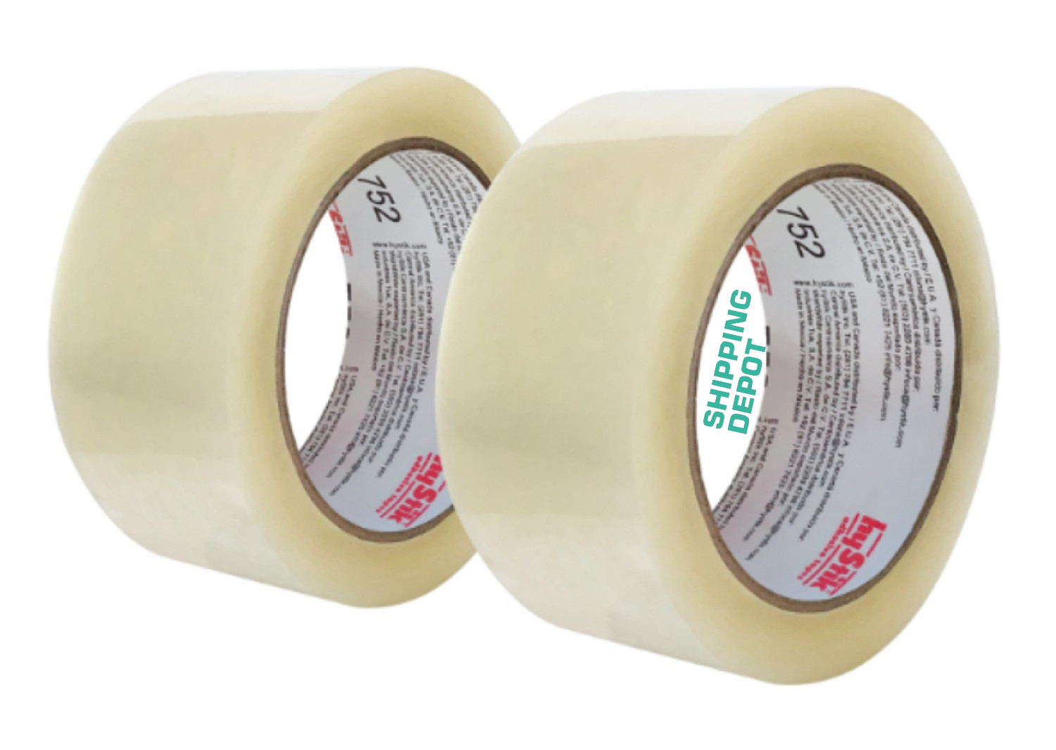 1 to 144 Rolls HyStik 2″ Tape 752 1.6 Mil Bopp Clear Acrylic Ship Packing 110yds