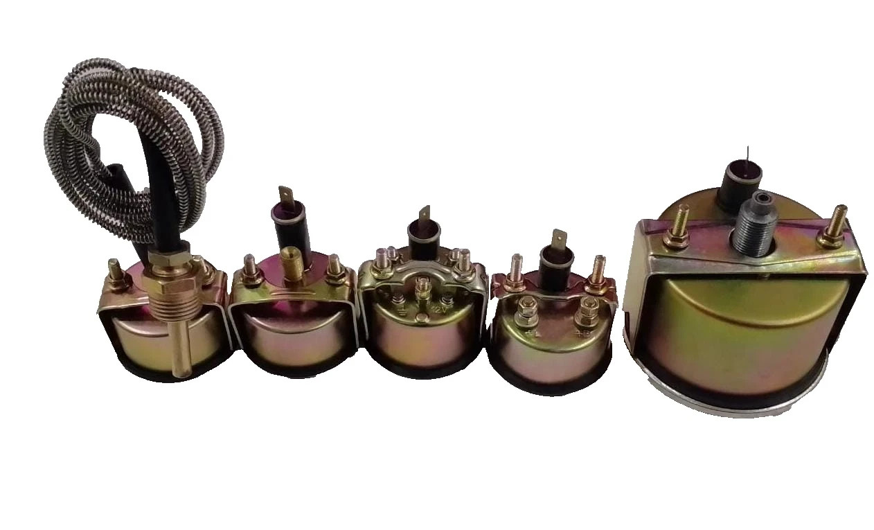 Case Tractor Temp Tachometer Oil Pressure Ammeter Fuel Gauge Set