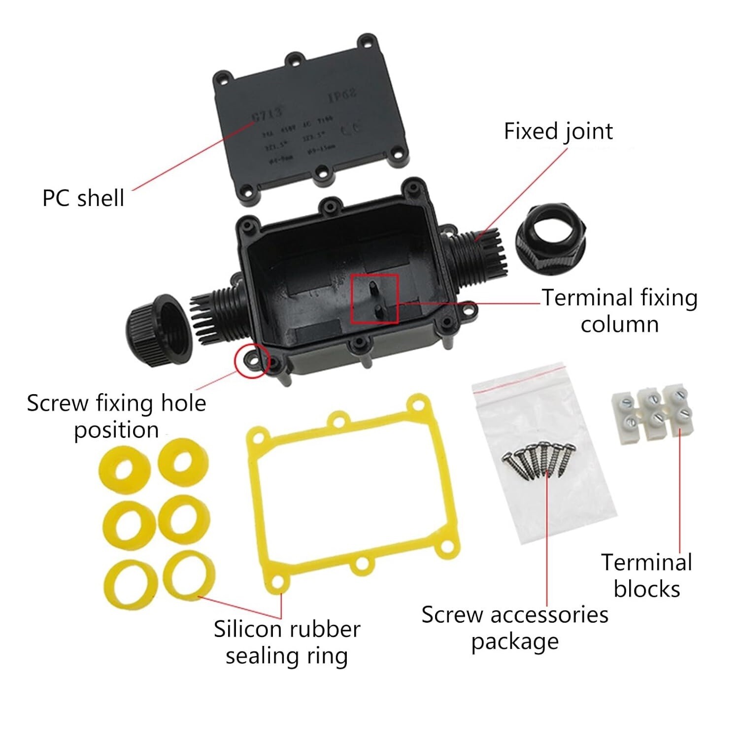 Wasserdichte Junction Box electrical installations IP68 Verbindun Waterproof